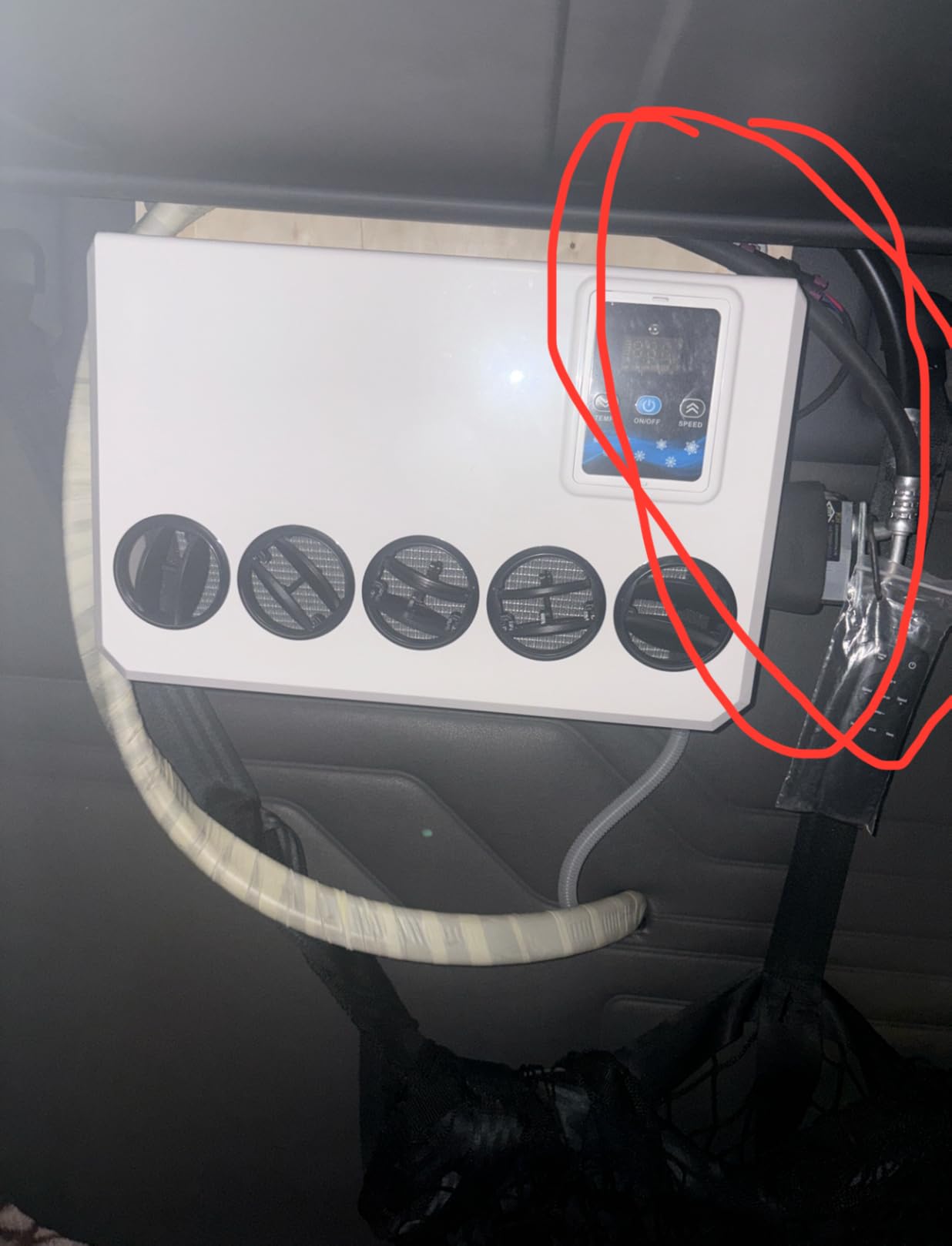 Treeligo DC 12V Universal Electric RV Truck Air Conditioner Camper A/C Unit 12000 BTU Only Cooling for Motorhome Bus tractor automotive air conditioner customer photo 2