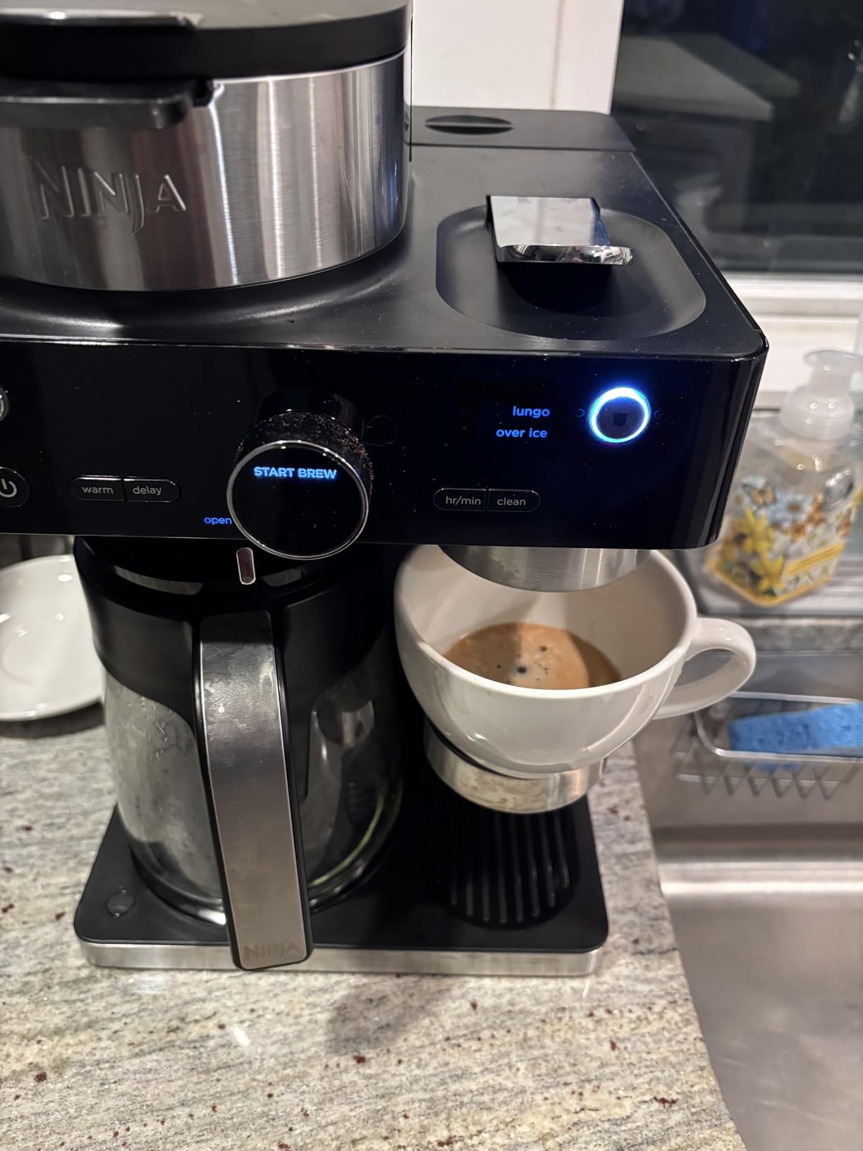 Ninja Espresso & Coffee Maker & Barista System, 3 Espresso Brew Styles, Single-Serve Coffee & Nespresso Capsule Compatible, Built-in Frother, Espresso, Cappuccino & Latte Maker, CFN601 customer photo 2