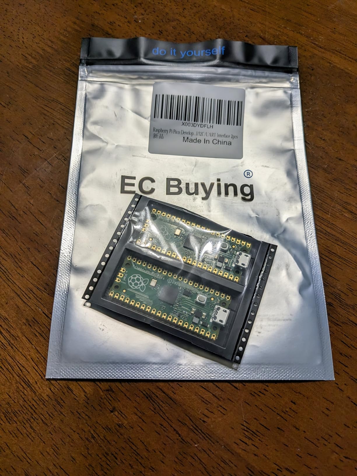 2Pcs Raspberry Pi Pico Development Board, Raspberry Pi RP2040 Dual-core ARM Cortex M0+ Processor, Running Up to 133 MHz, Support C/C++/Python, 2MB Quad SPI Flash Integrated with SPI/I2C/UART Interface customer photo 2