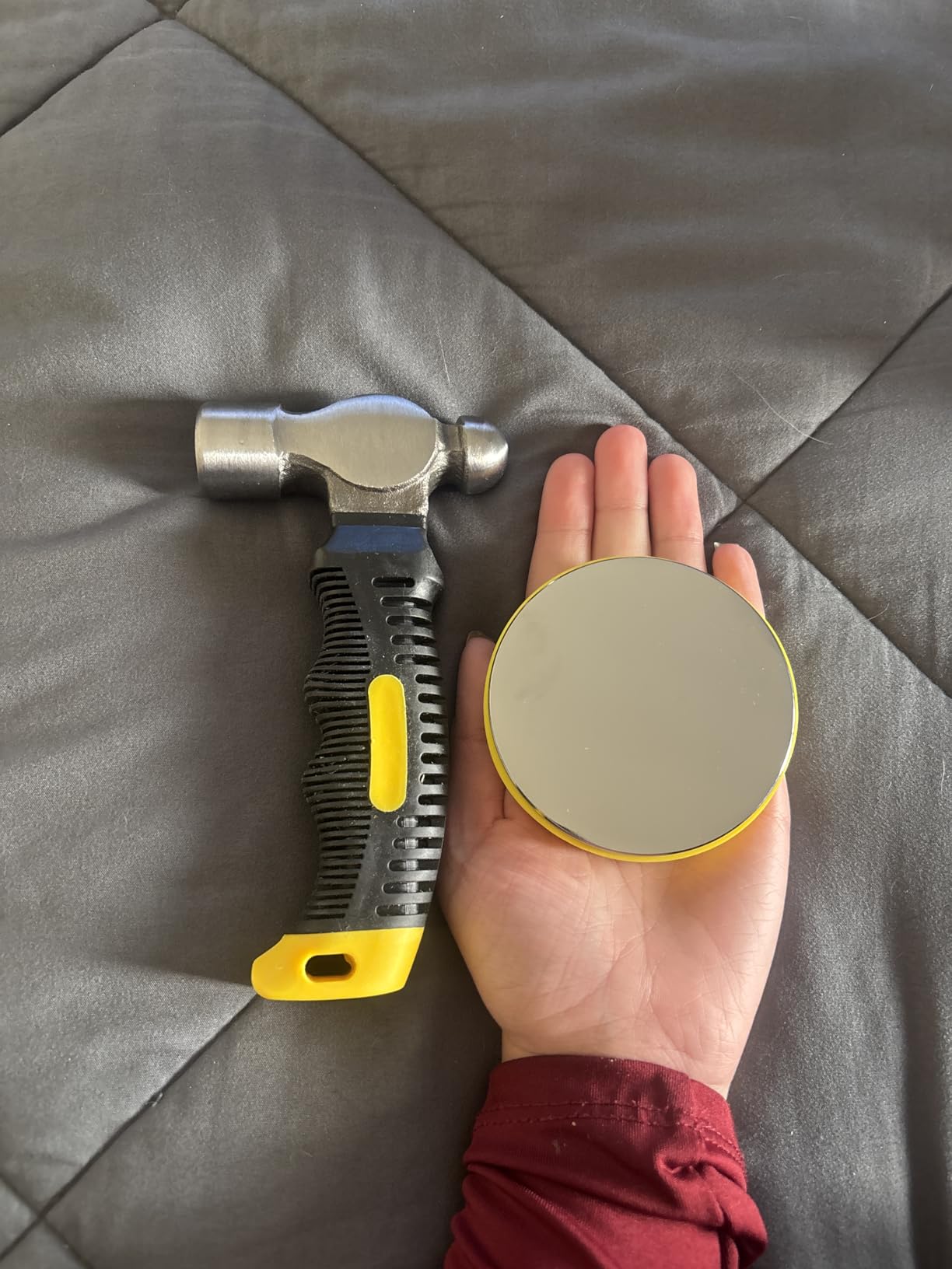 Steel Bench Block and Metal Stamping Hammer Kit, No-Rebound Metal Bench Block, Jewelry Stamping Hammer, Jewelry Metal Stamping Tools for Jewelry Making and Metal Stamping customer photo 1