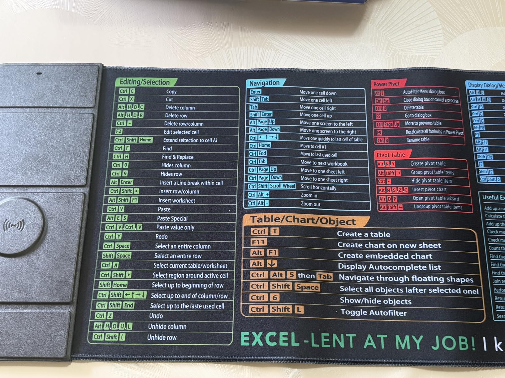 Wireless Charging Mouse Pad with Phone Holder Gaming Mousepad Desk Mat 15W Qi Fast Charging Pad Ultra-Smooth Surface Non-Slip Extended Premium Black Computer Keyboard Mat for MacBook PC Laptop customer photo 2