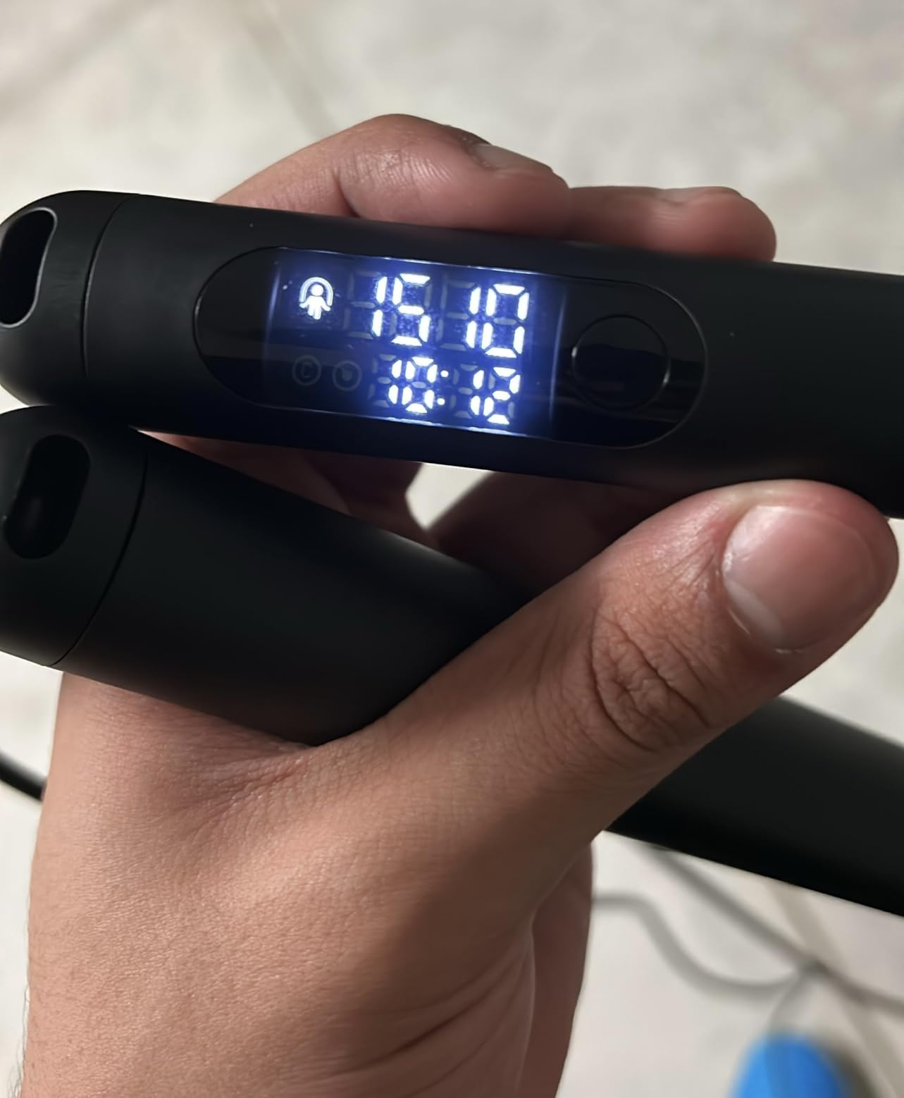 WeGym Smart Jump Rope for Men Women, Adjustable Jump Rope for Indoor Outdoor Workout, Jump Counting, Tracking - Data Analysis LED Display Screen Rechargeable Skipping Rope Fitness Gift for Adults Kids customer photo 1