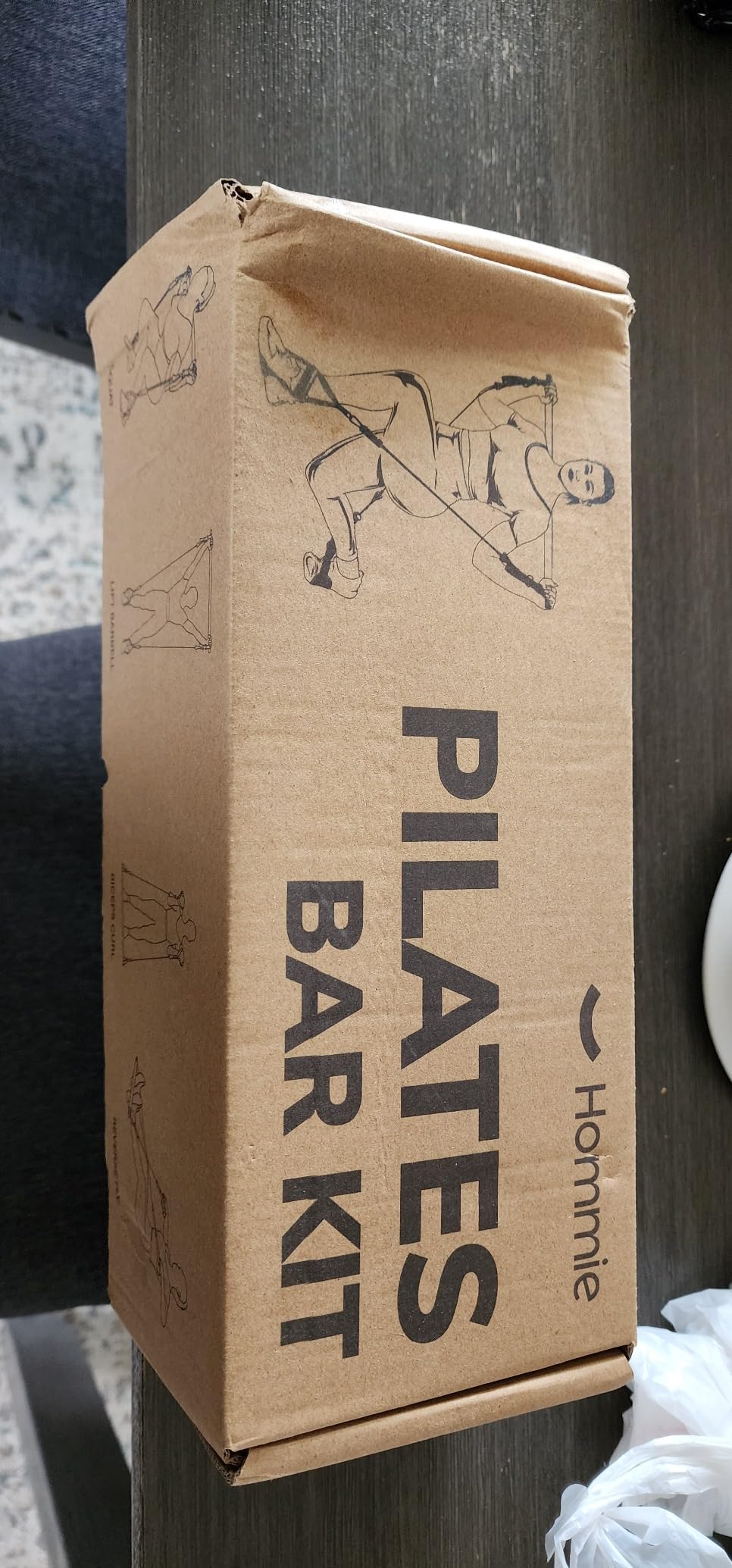 Hommie Portable Pilates Bar Kit with Resistance Bands for Men and Women，Upgraded 3 Section Pilates Bar with Resistance Bands (20-60lb) for Home Gym Equipment Supports Full-Body customer photo 2