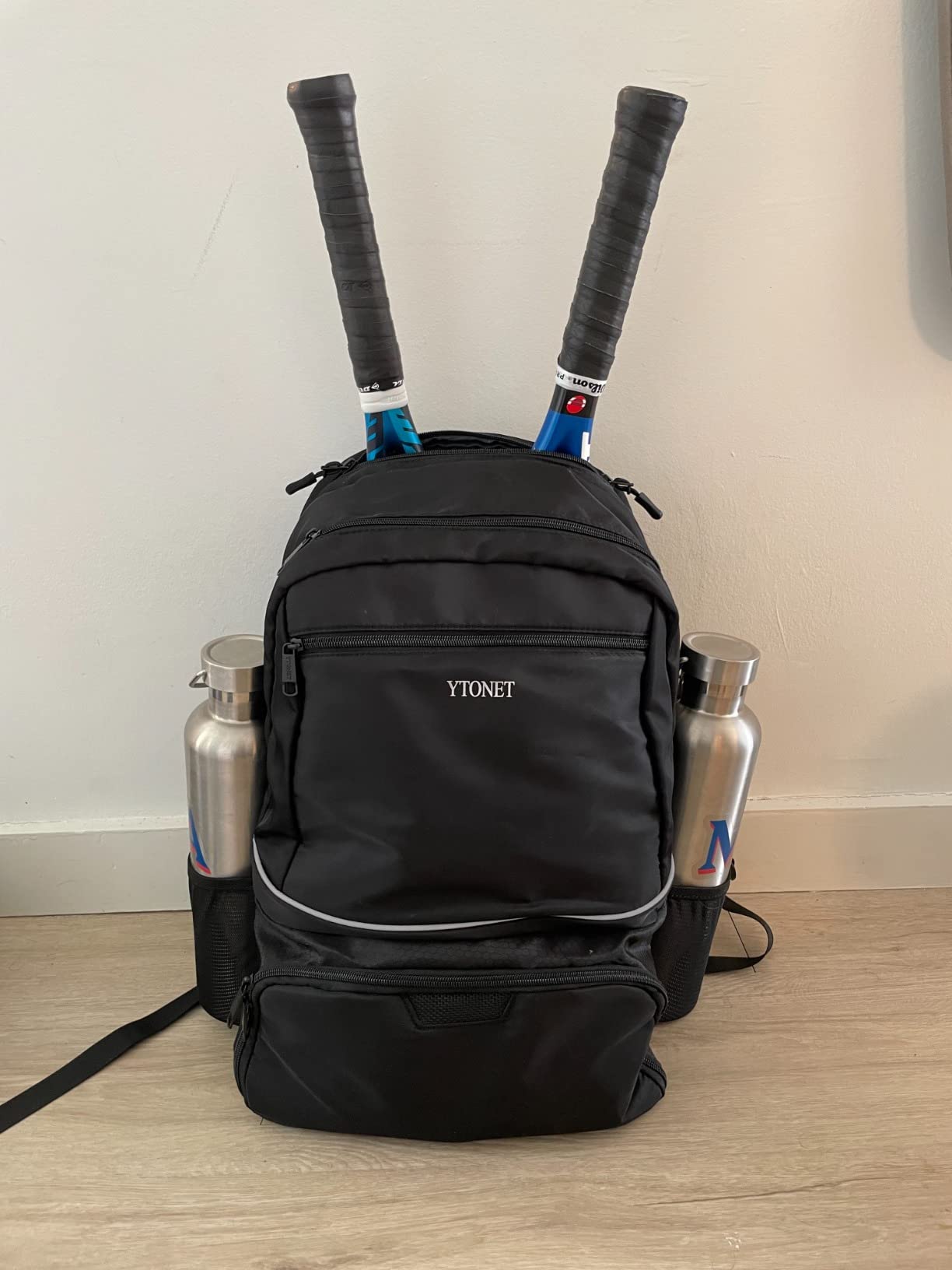 Ytonet Tennis Bag Tennis Backpack for Women Men 2 Rackets with Insulated Pocket Ventilated Shoe Compartment customer photo 2