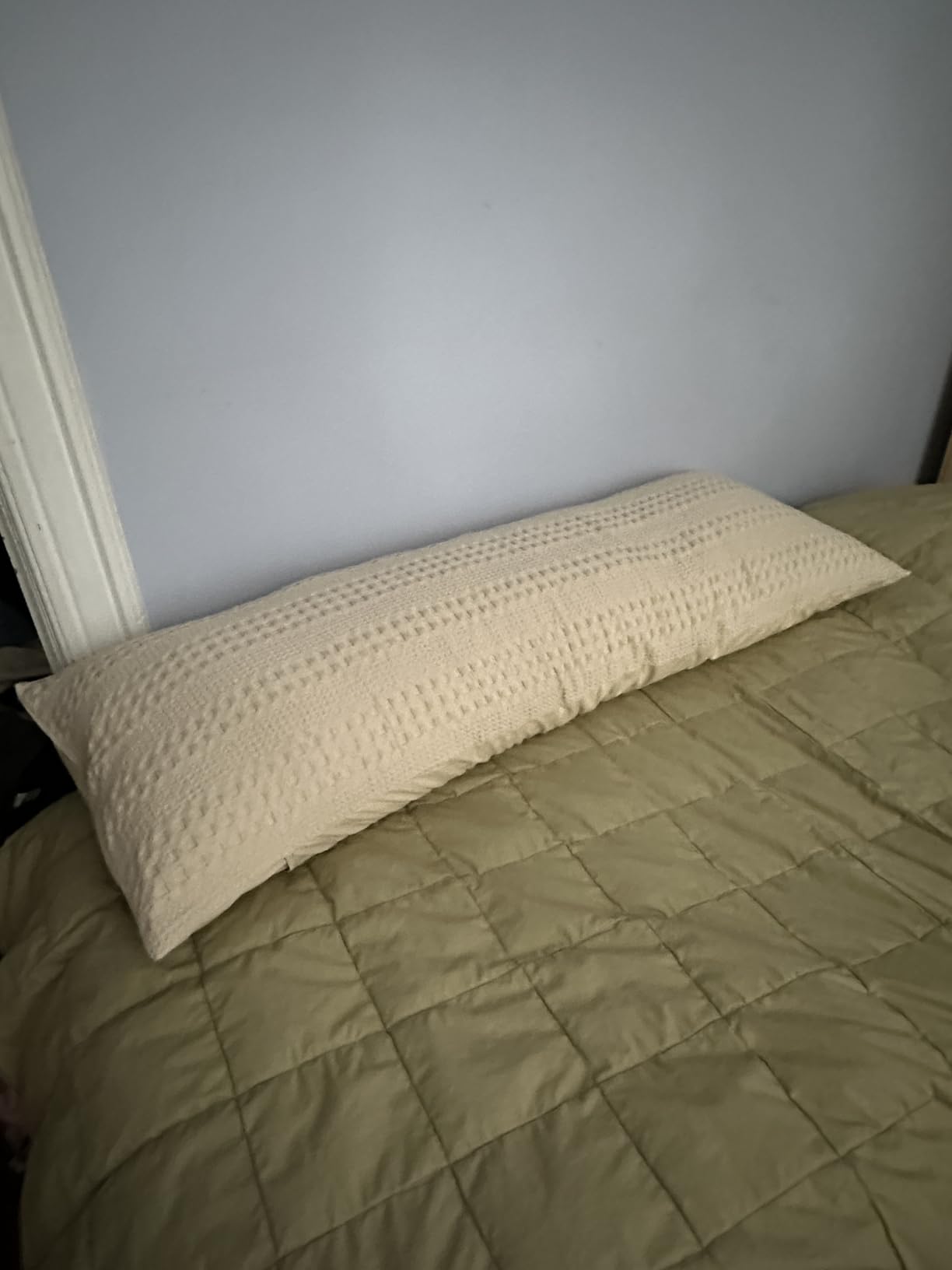 Coop Home Goods Original Adjustable Maternity Pillow, with Memory Foam and Washable Cover, Body Pillow for Pregnancy, Side Sleeper and Full Body Support During Pregnancy customer photo 1