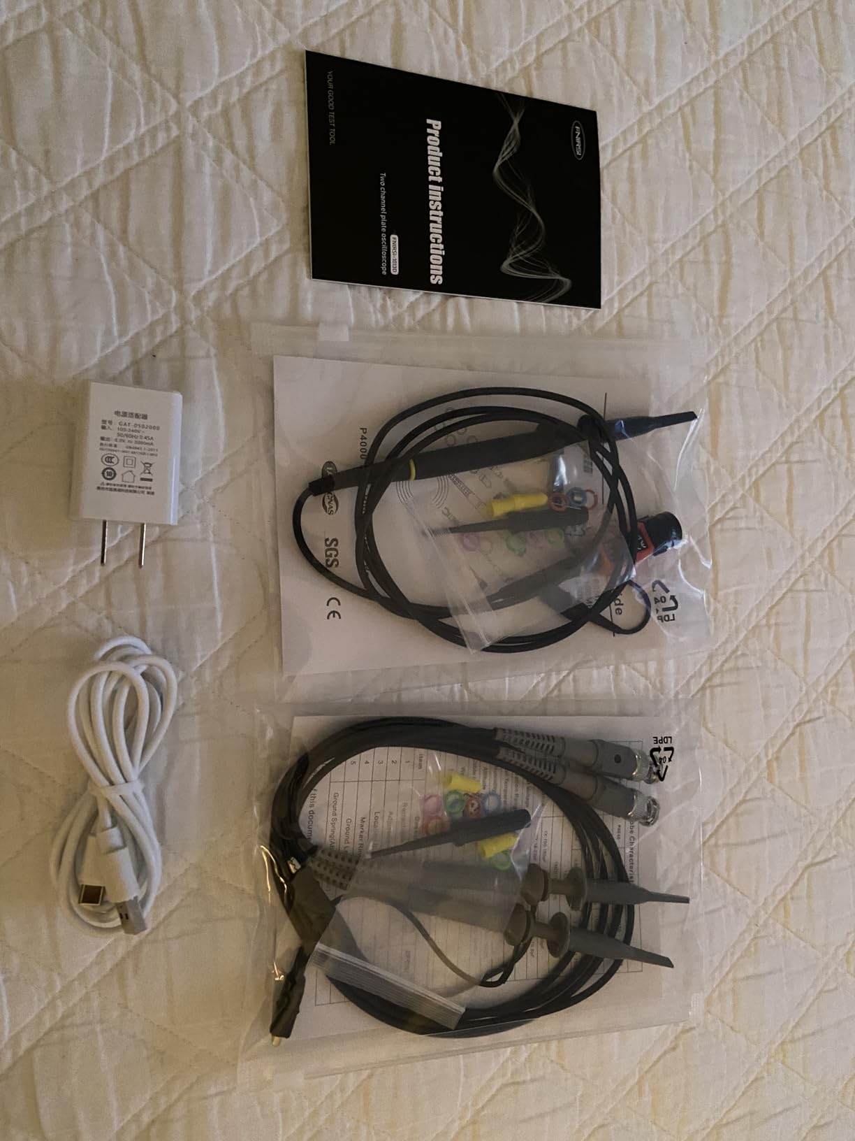 FNIRSI 1013D Plus Oscilloscope - Portable Handheld Tablet Oscilloscope with 100X High Voltage Probe, 2 Channels 100Mhz Bandwidth 1GSa/s Sampling Rate 7