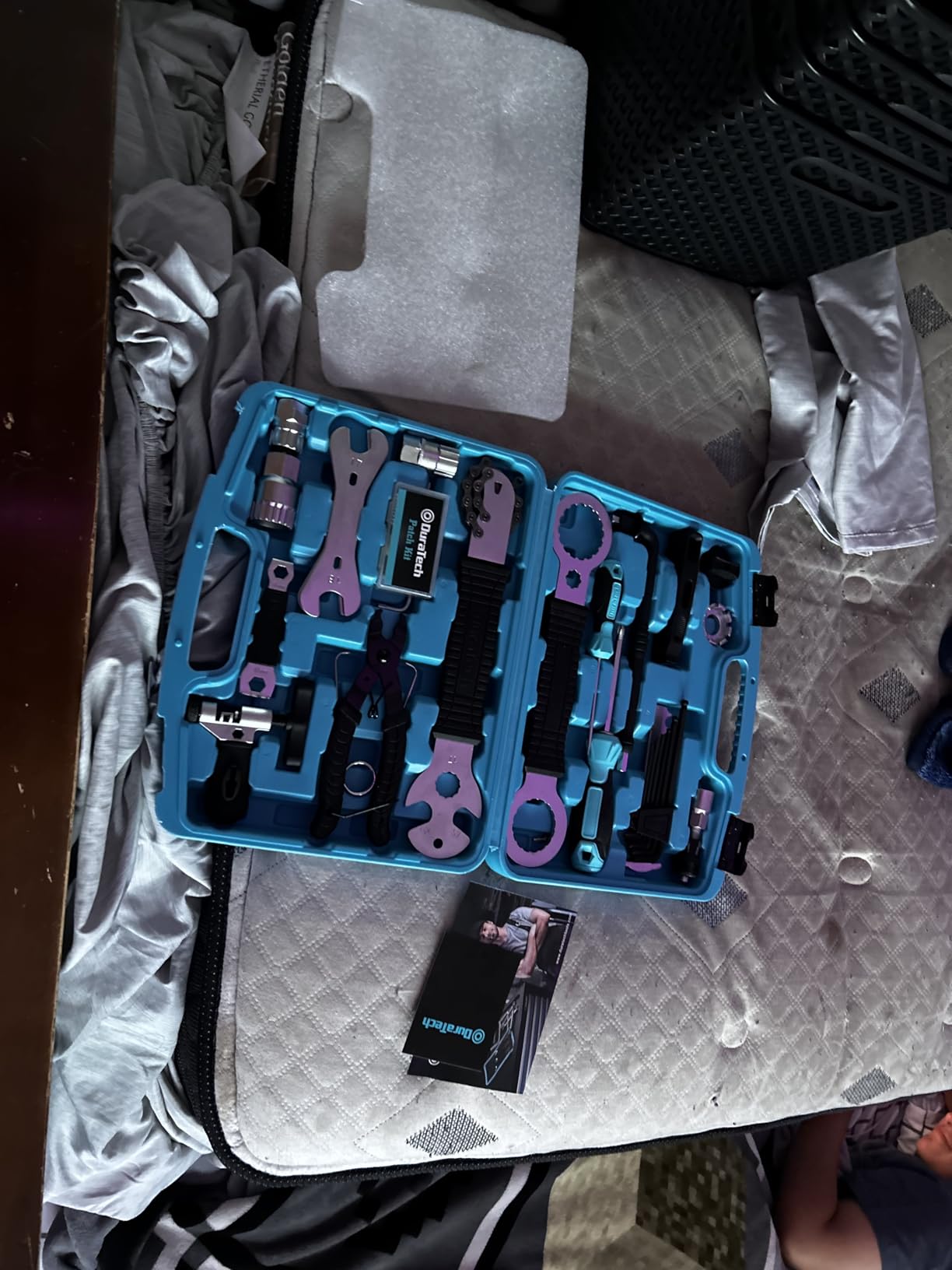 DURATECH 41 Pieces Bike Repair Tools, Complete Bike Tools Kit with Storage Box, Mountain Bike Maintenance Tools, for Mountain, Road, and Park Bicycle with Chain Riveter, Tire Levers, Crank Puller customer photo 2