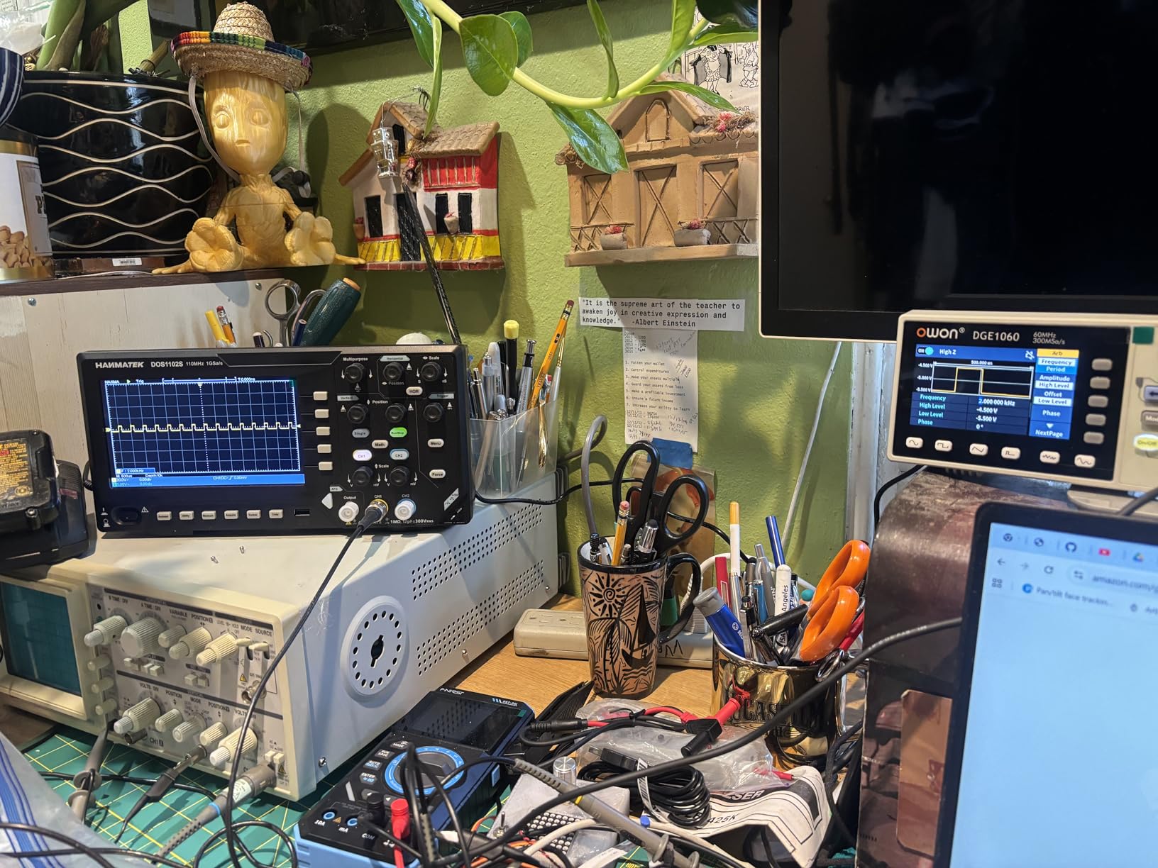 OWON DGE2035 Dual-Channel Arbitrary Waveform Generator, 35MHz Function Generator, 125MSa/s Sampling Rate, 14-bit Resolution, 3.6
