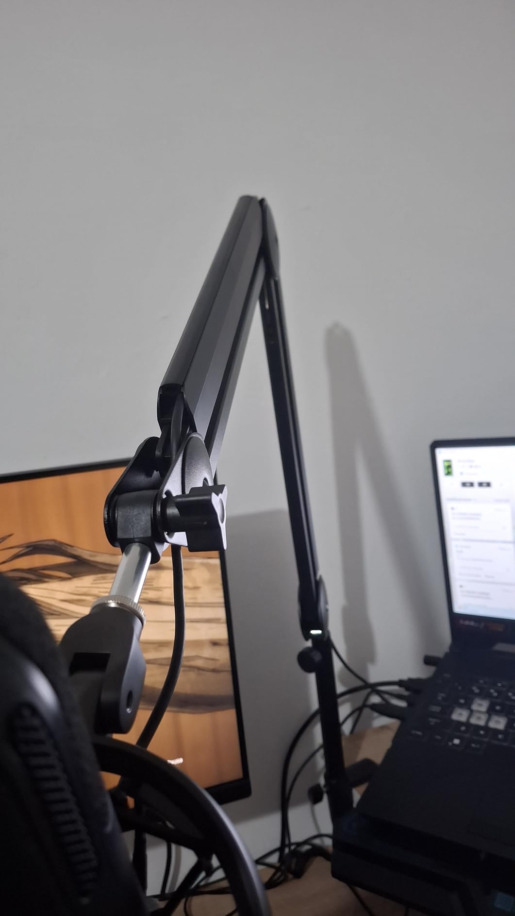 InnoGear Mic Boom Arm Microphone Stand with Cable Management for Blue Yeti, HyperX QuadCast, Shure SM7B customer photo 2