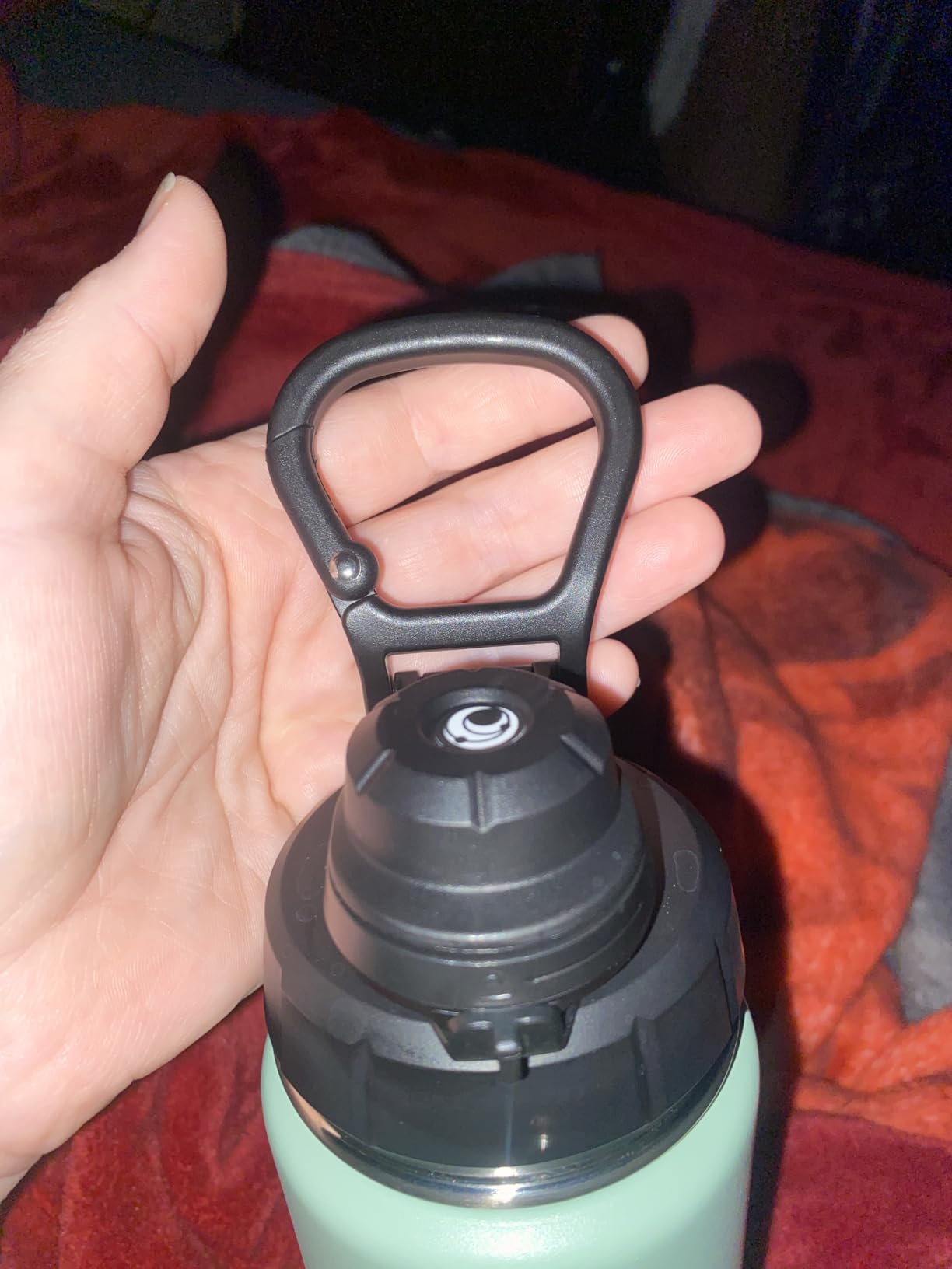 Vesmoon Vessence 32 Oz Stainless Steel Tea Infuser Bottle for Loose Leaf Tea, Water, Herbs, Fruits - Triple Layered Insulated, Leak Proof Bottle with Lid and Clip Handle - 24 Hours Hot/Cold customer photo 2