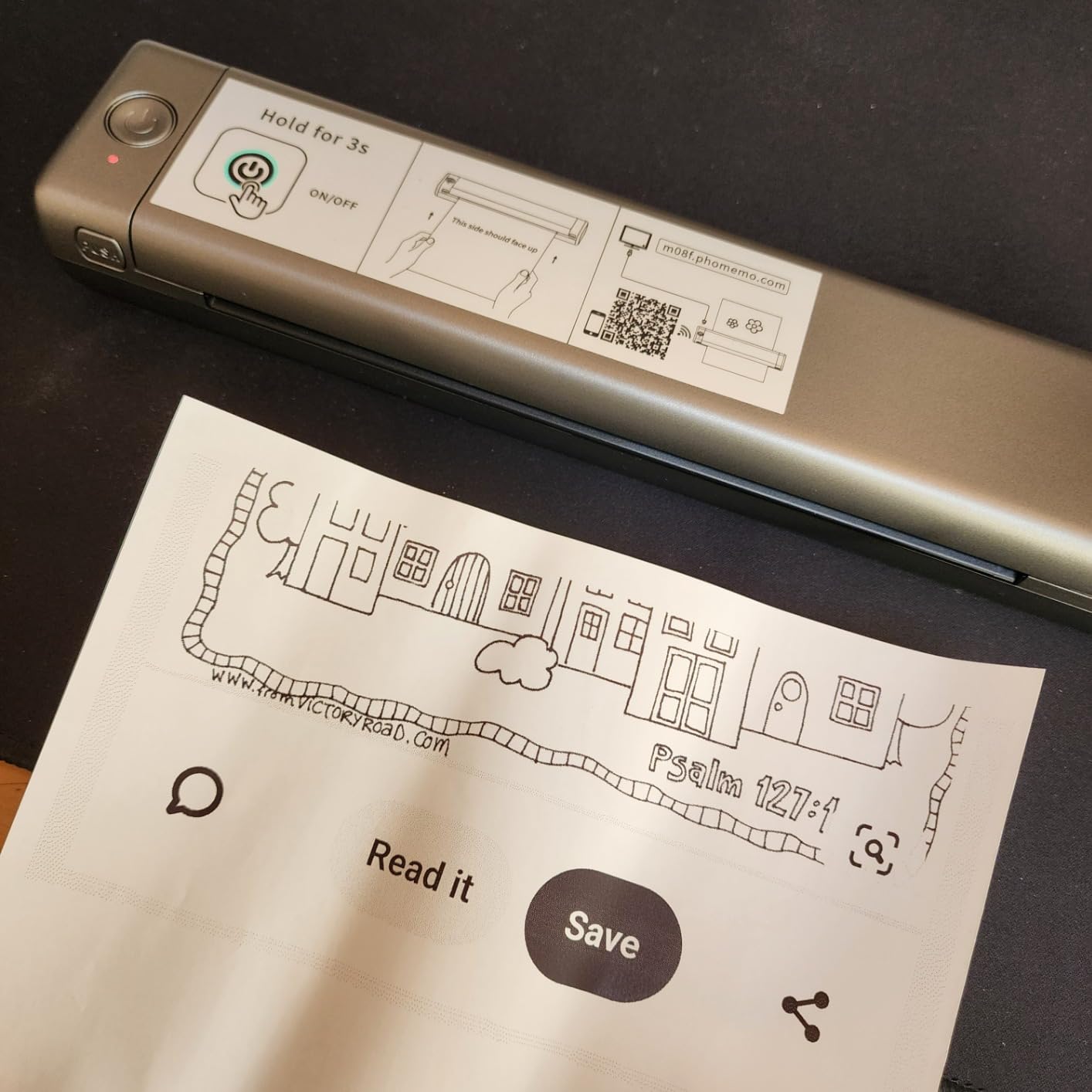 Phomemo Portable Printers Wireless for Travel - Bluetooth Thermal Printer Supports 8.5