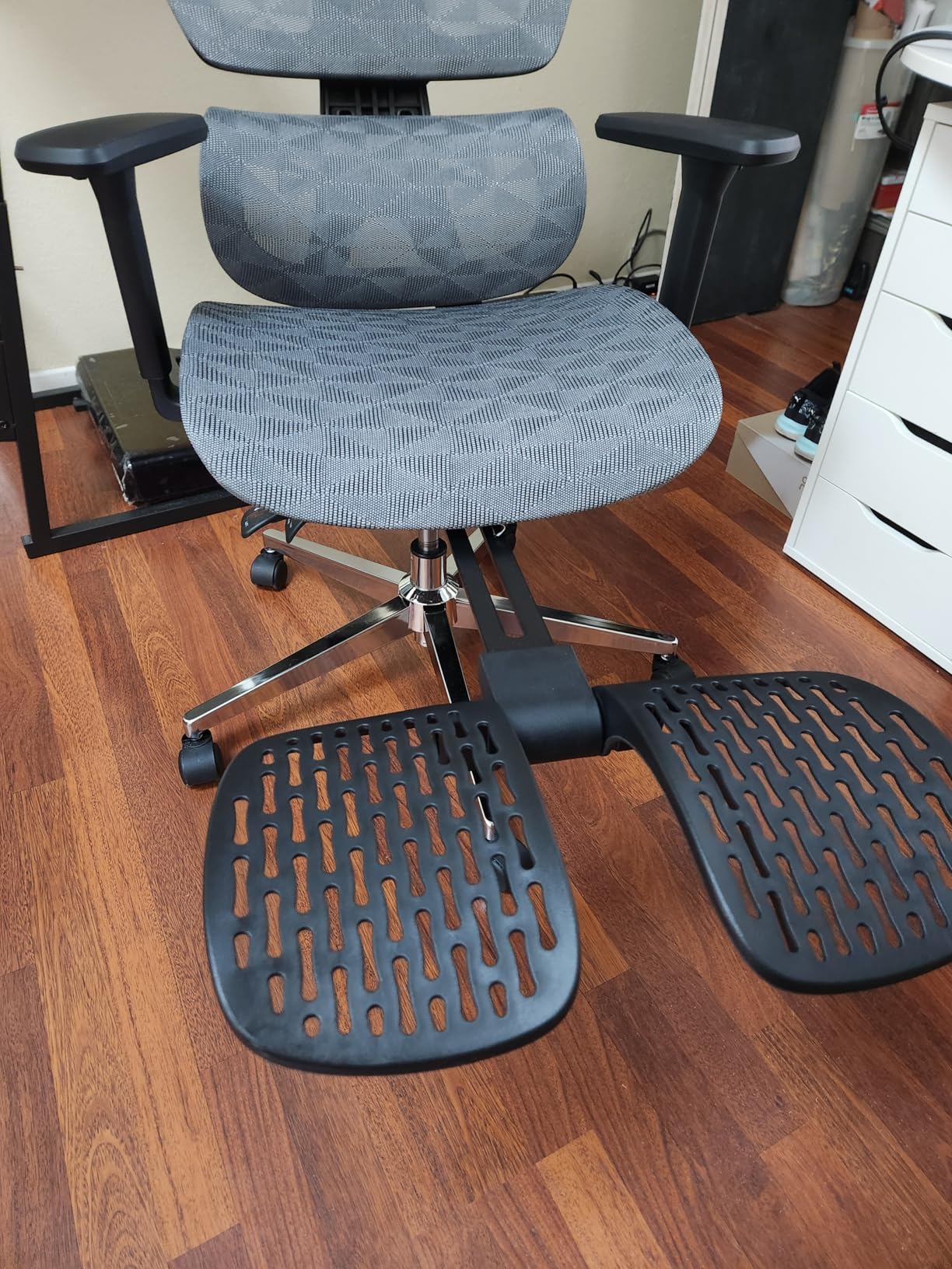 PatioMage Ergonomic Office Chair, Big and Tall Desk Chair with Adjustable Lumbar Support & Seat Depth, High Back Computer Chair, Swivel Mesh Chairs with Wheels for Home Office, Black customer photo 2