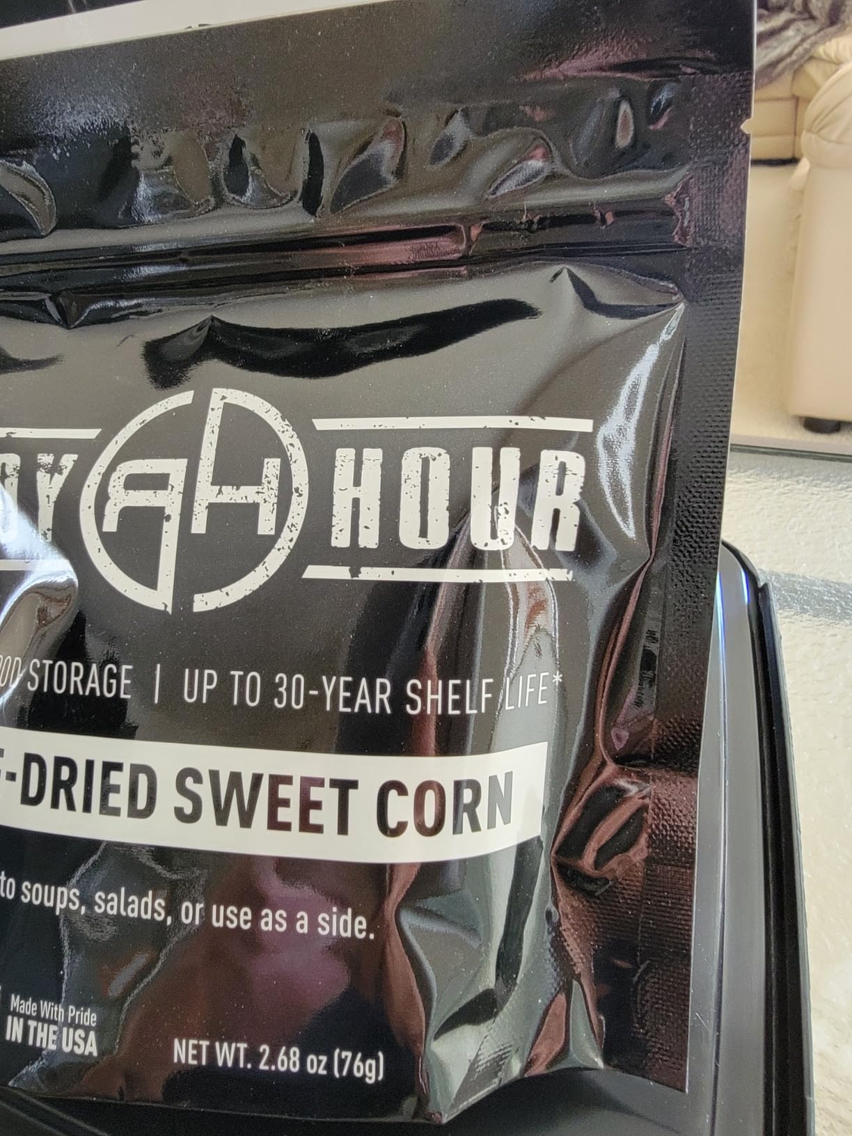 Ready Hour, Fruit & Veggie Mix, Non-Perishable Freeze-Dried Food, 30-Year Shelf Life, Portable Emergency and Adventure Food Supply, Durable Flood Safe Container, 56 Servings customer photo 2