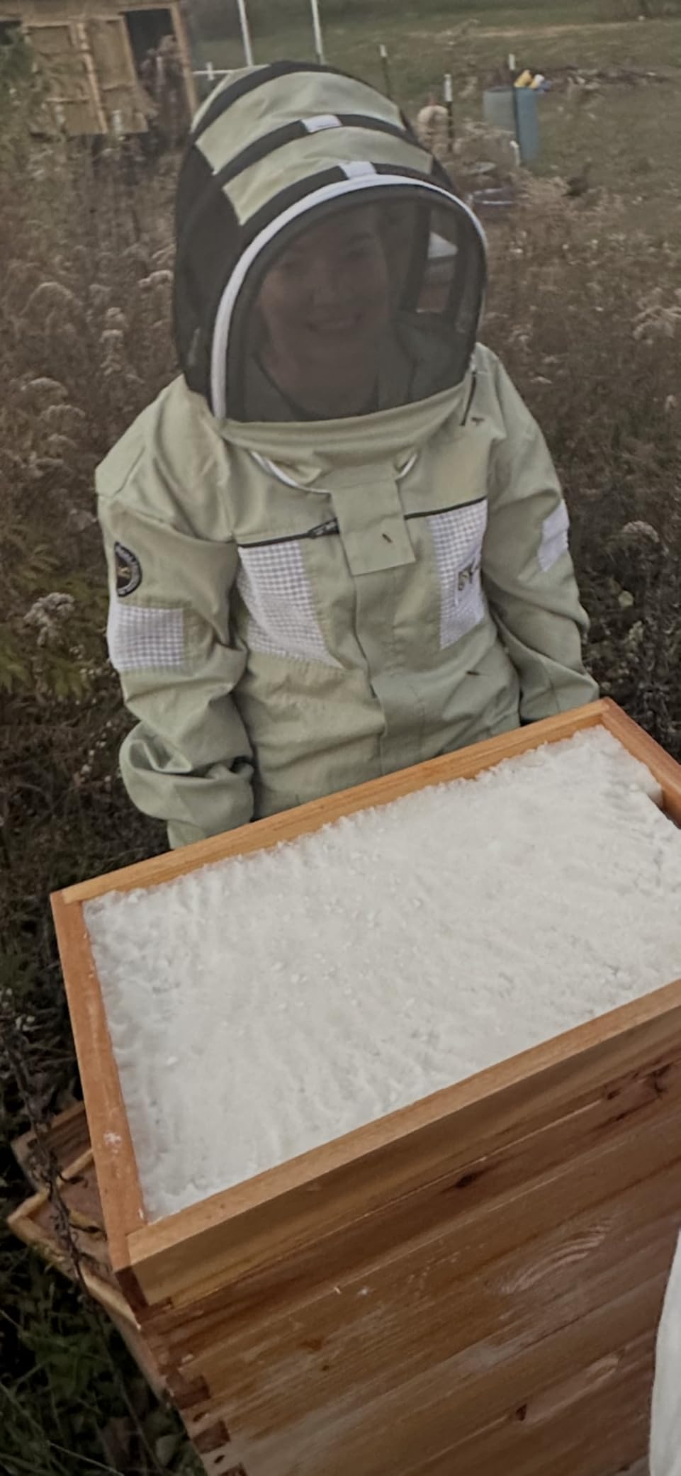 Ultra-Ventilated Polycotton Beekeeping Suit for Men & Women with Gloves & Two Beekeeping Veils-Professional & Beginner Apiarist Suit. (Sv, 2XL) customer photo 1
