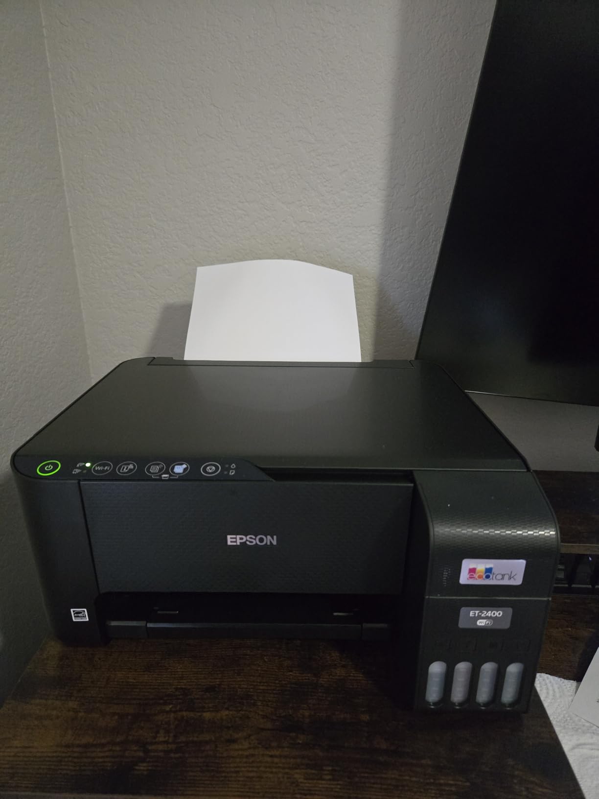 Epson EcoTank ET-2400 Wireless Color All-in-One Cartridge-Free Supertank Printer with Scan and Copy - Easy, Everyday Home Printing, Black customer photo 2