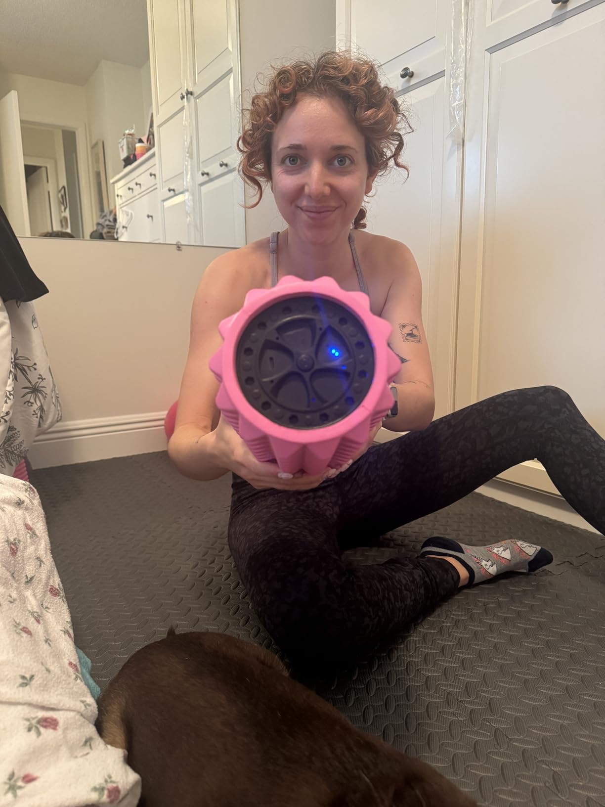 Nordic Lifting Vibrating Foam Roller w/ 5-Speed Vibration - High-Density EVA Foam for Deep Tissue Massage, Relaxation & Mobility Support customer photo 1