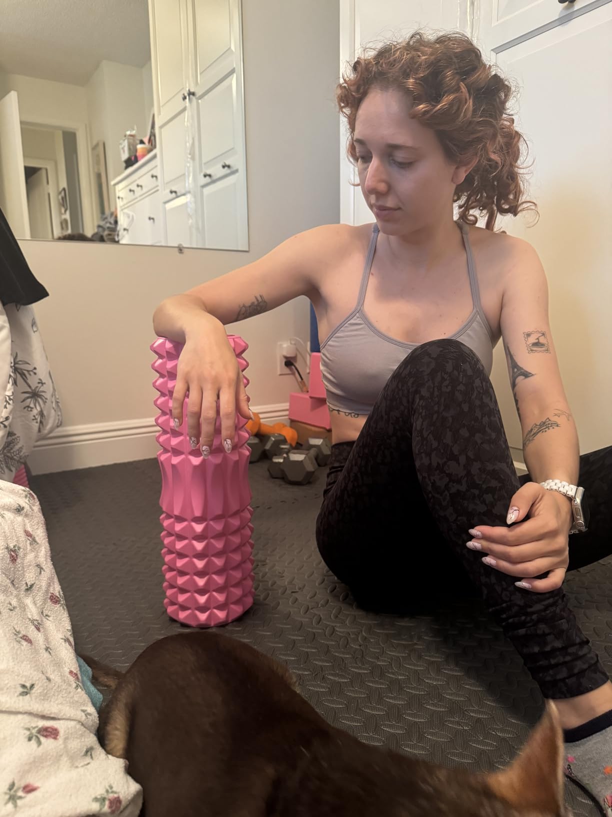 Nordic Lifting Vibrating Foam Roller w/ 5-Speed Vibration - High-Density EVA Foam for Deep Tissue Massage, Relaxation & Mobility Support customer photo 2