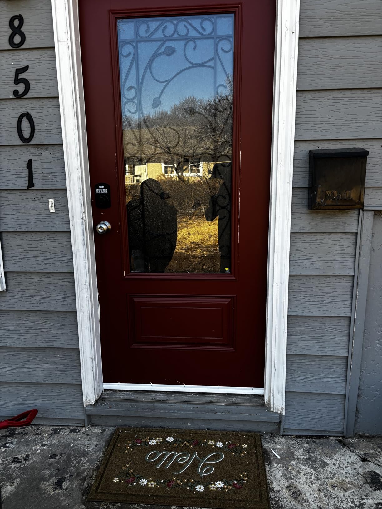 Veise KS02A Fingerprint Keyless Entry Door Lock, Auto Lock, Electronic Keypad Deadbolt for Front Door, Biometric, Anti-Peeping Password, Easy Install, Matte Black customer photo 1