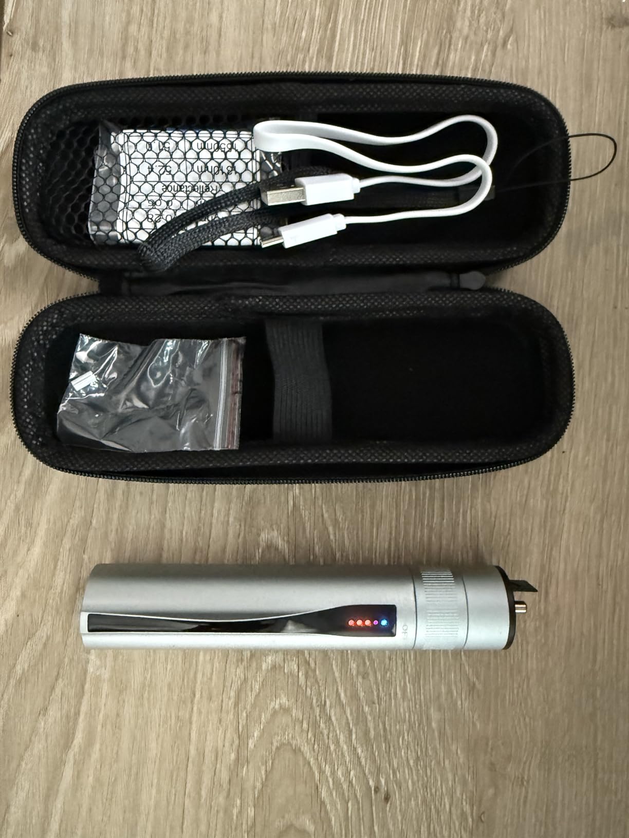 Visual Fault Locator Fiber Optic - Rechargeable VFL Tool Kit - Retractable Head Fits SC FC ST - Optical Laser Light Pen Fiber Tester with Protective Case and LC Adapter customer photo 1