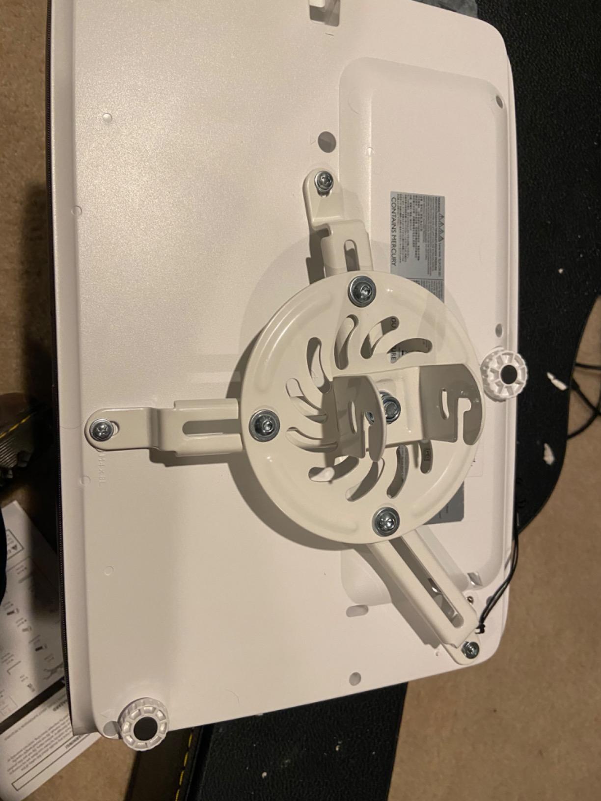 VIVO Universal Adjustable 2 x 2 feet Drop Ceiling Extending Projector Mount, Suspended Drop-in Ceiling Tile Projection Mounting Kit, for Office Home or School, White, MOUNT-VP08DP customer photo 1