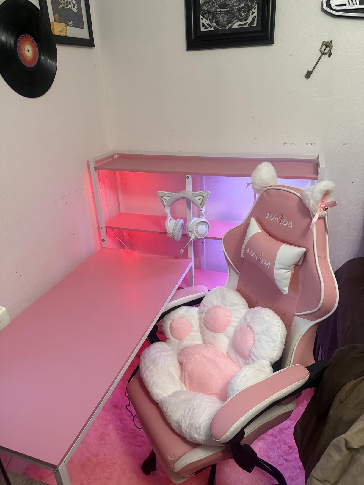 Ergonomic Video Gamer Chairs Gaming Computer Chair Gamer Chairs for Adults Massage Lumbar Support Swivel Height Adjustable Headrest Backrest customer photo 2