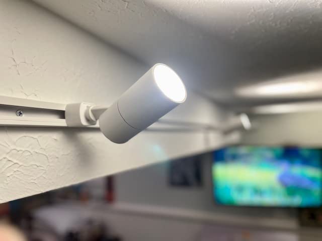 VANoopee 5-Color 8-Light LED Track Lighting Kit with 6.6FT H Type Track Lighting Rail, LED Track Light Heads Dimmable Modern Kitchen Track Lighting Fixtures Ceiling Spotlight, CRI90+ 10W 800lm White customer photo 2