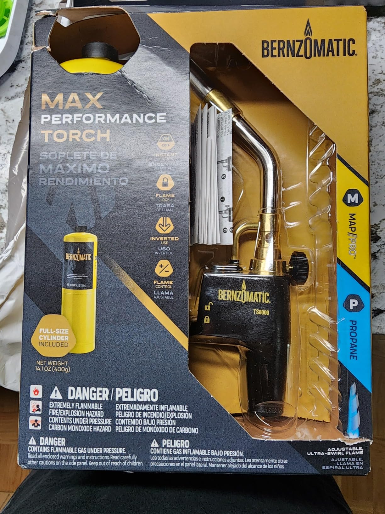 Bernzomatic TS4000 Trigger Start Torch 361524 (TS4000 Torch + 3 Pack Map Pro Gas) customer photo 1