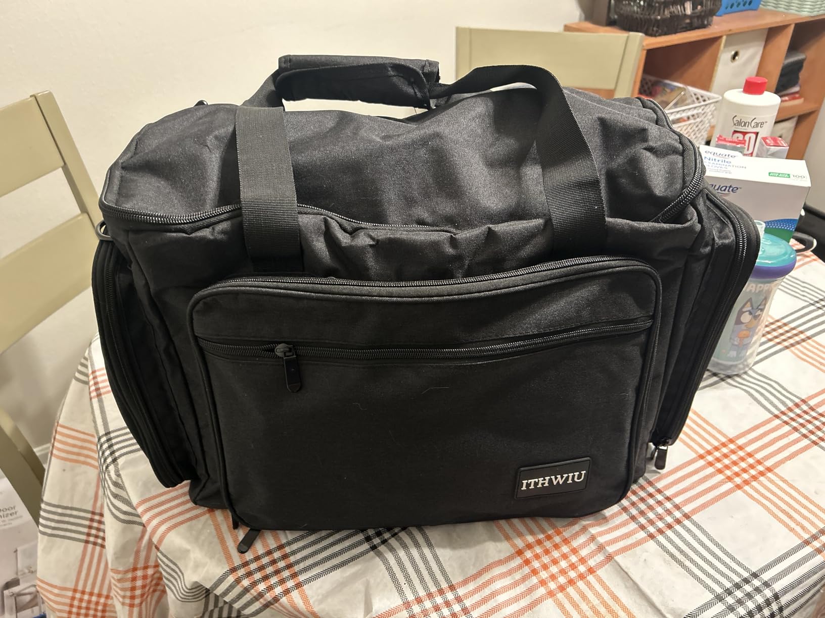 Sewing Machine Carrying Case with Multiple Storage Pockets for Accessories, Universal Tote Storage Bag Compatible with Most Standard Singer, Brother, Janome customer photo 1