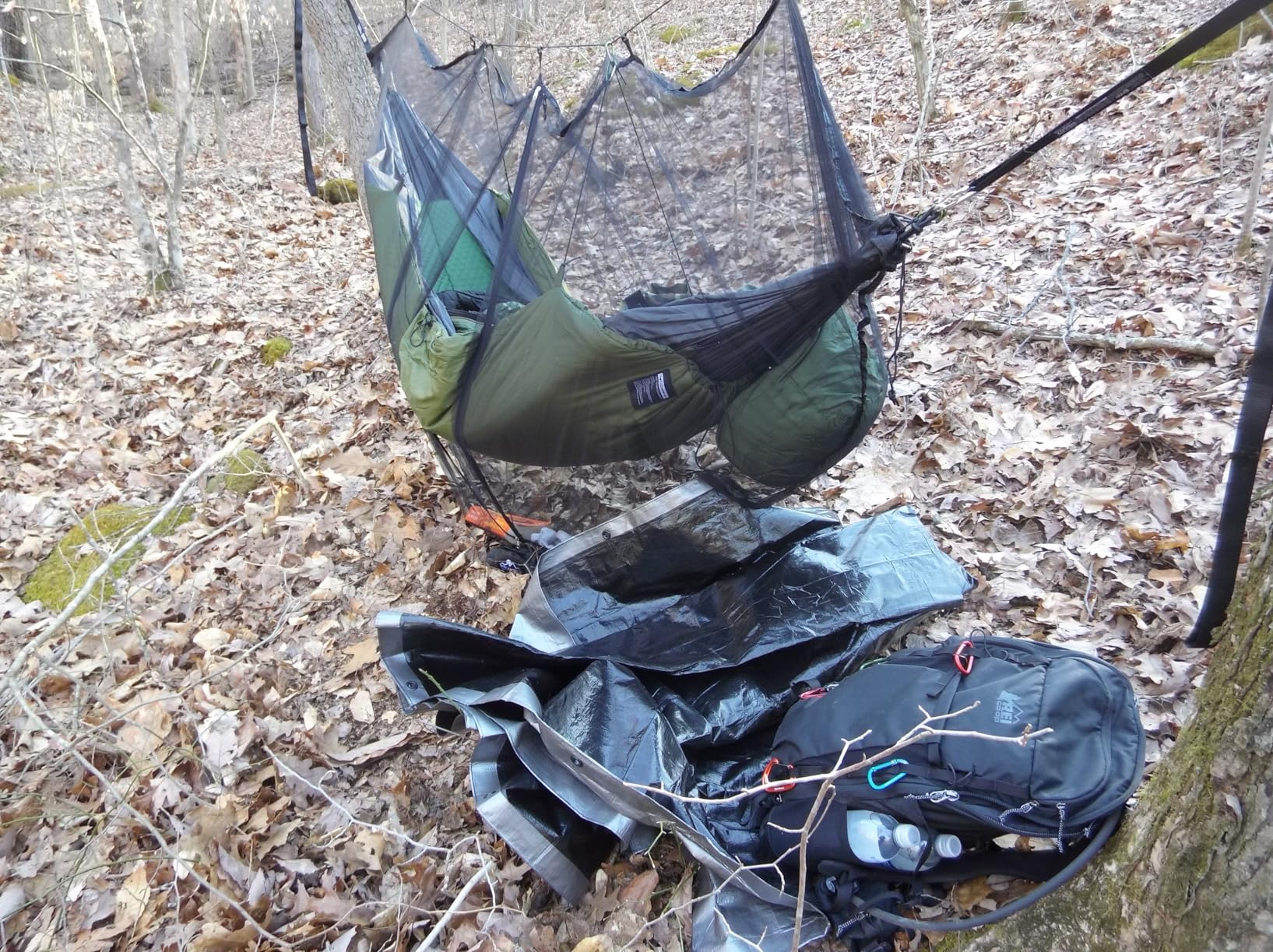 ENO TravelNest Hammock & Straps Combo - Portable Hiking and Camping Hammock with Straps Included - Travel Hammock for Camping, Hiking, Backpacking, a Festival, or The Beach customer photo 2