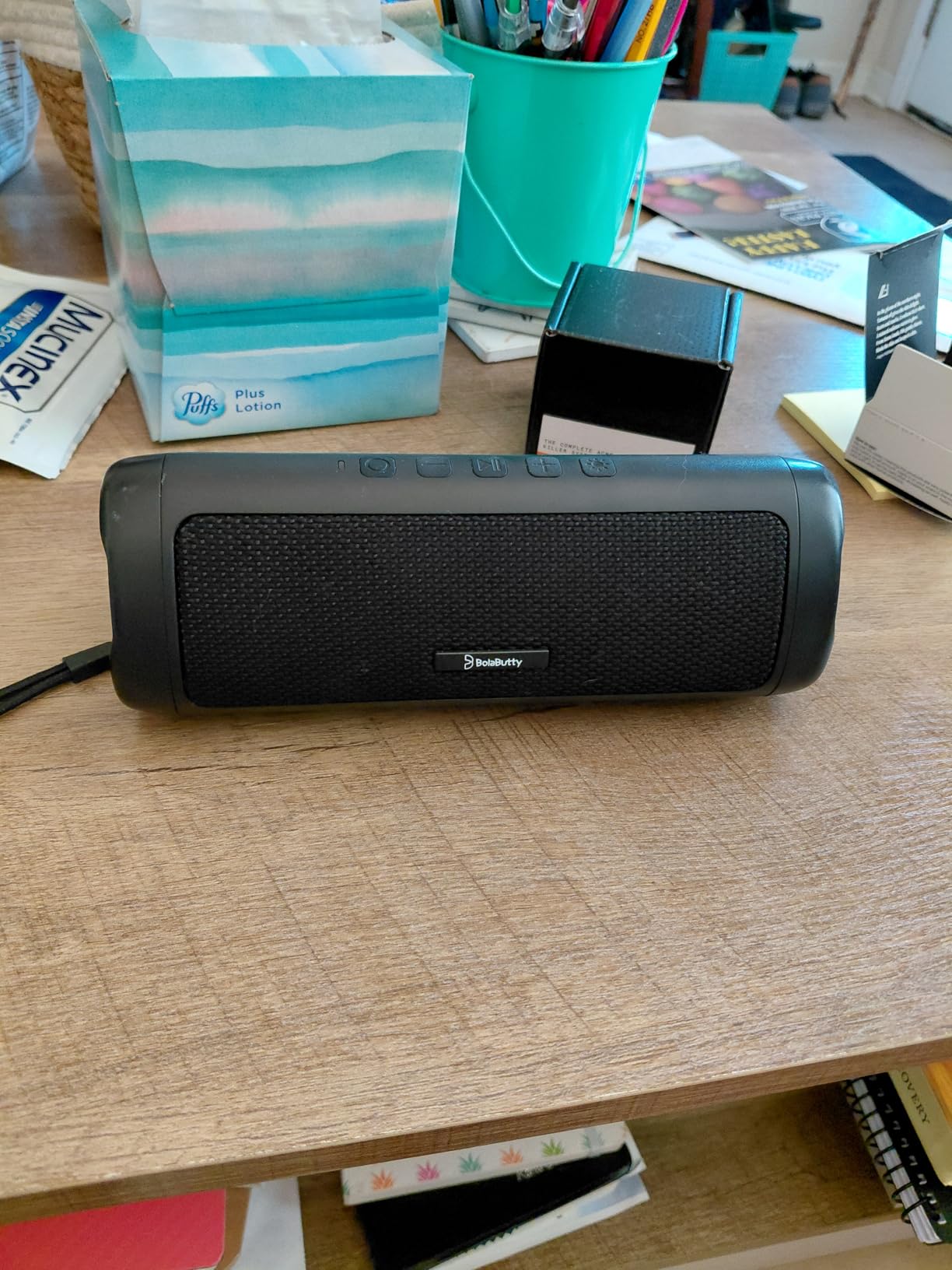 Bluetooth Speaker with HD Sound, Portable Wireless, IPX5 Waterproof, Up to 20H Playtime, TWS Pairing, BT5.3, for Home/Party/Outdoor/Beach, Electronic Gadgets, Birthday Gift (Black) customer photo 2