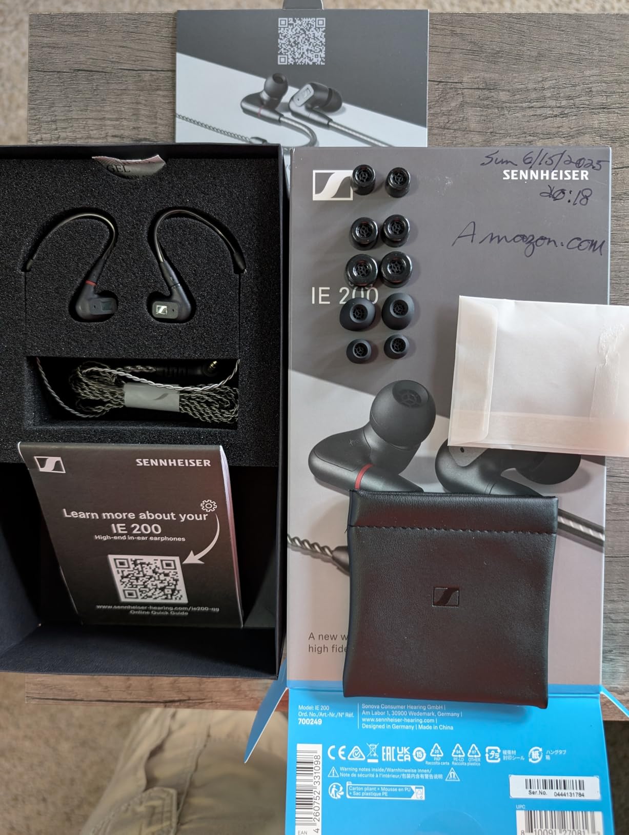 Sennheiser Consumer Audio IE 200 In-Ear Audiophile Headphones - TrueResponse Transducers for Neutral Sound, Impactful Bass, Detachable Braided Cable with Flexible Ear Hooks - Black customer photo 1