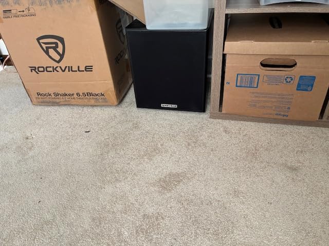 Rockville Rock Shaker 6.5 Black 200W Peak/100W RMS Powered Home Theater Subwoofer, Class-D, Adjustable Crossover, 20Hz-200Hz, Compact Design customer photo 1