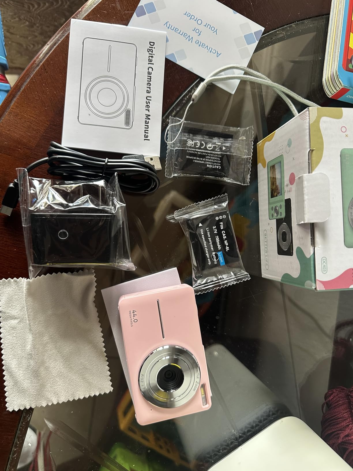 Digital Camera, FHD 1080P Digital Point and Shoot Camera with 16X Zoom Anti Shake, 32GB Card, Compact Small Camera for Boys Girls Kids, Pink customer photo 1