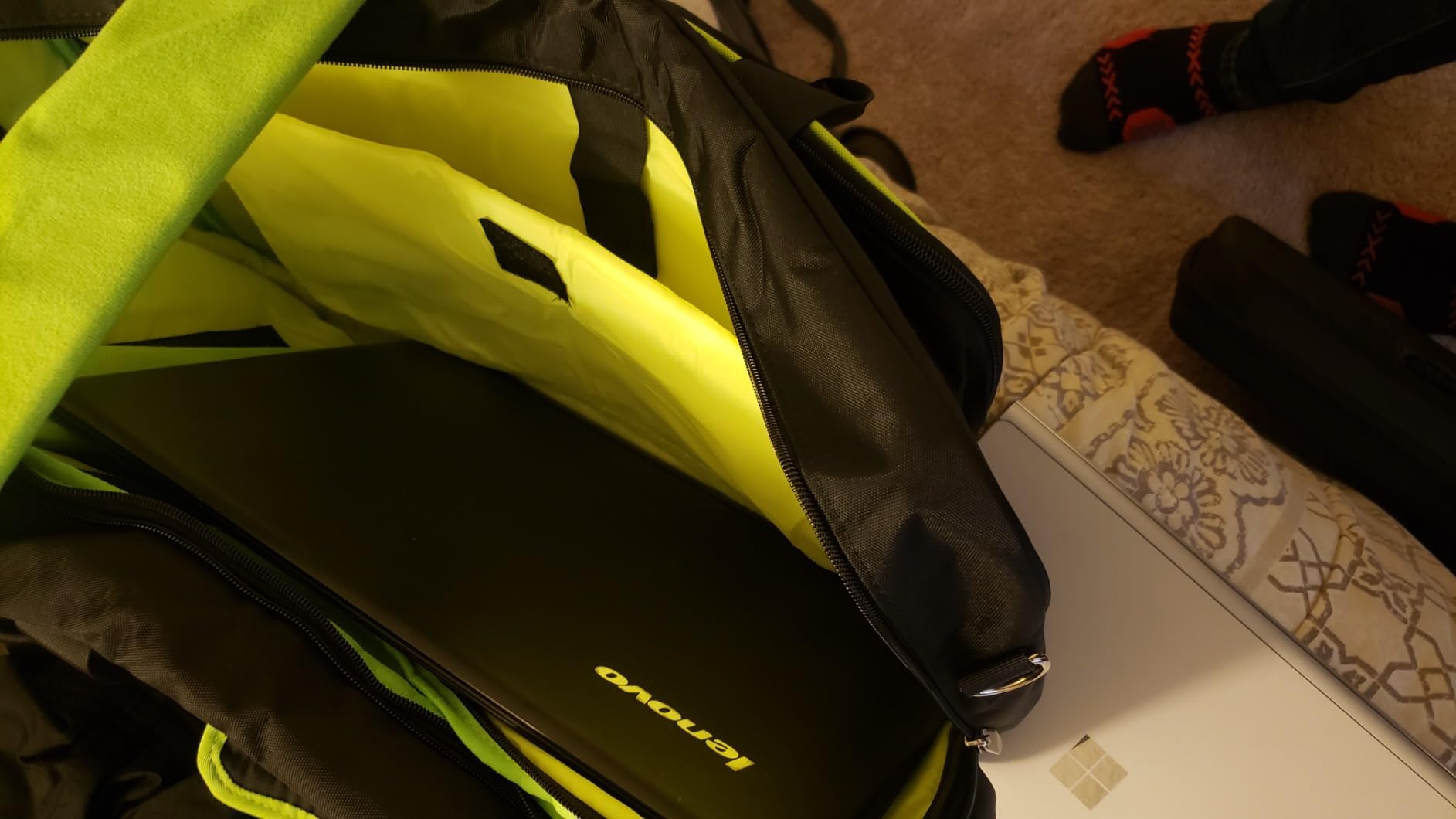 SNIGJAT DJ Controller Case for DDJ FLX4/ DJ 400/ DDJ REV1, Padded DJ Controller Bag with 5 Pockets for Laptop, Headphones, Cables customer photo 2