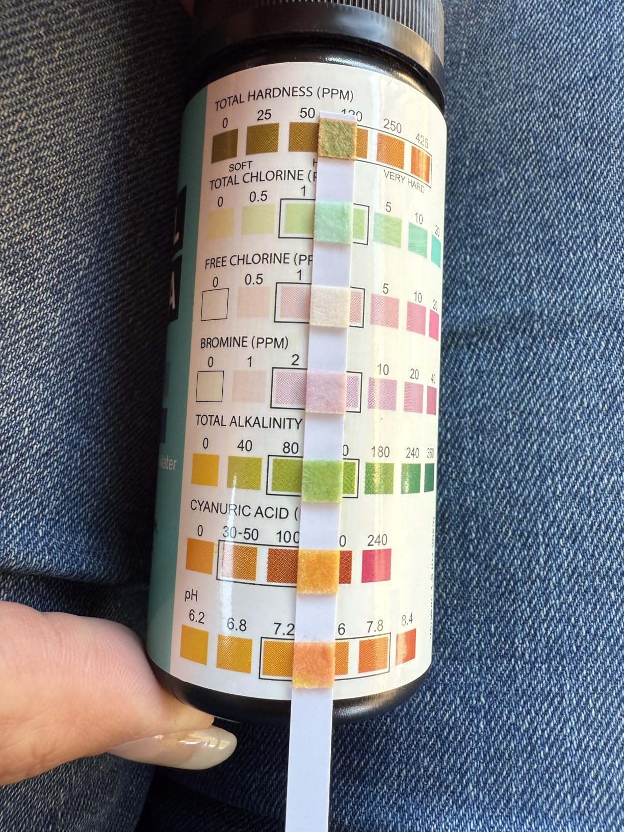 JNW 7-in-1 Pool Test Strips, 150 Quick & Accurate Test Strips for Pool Water, Spa Test Strips for Hot Tub customer photo 1