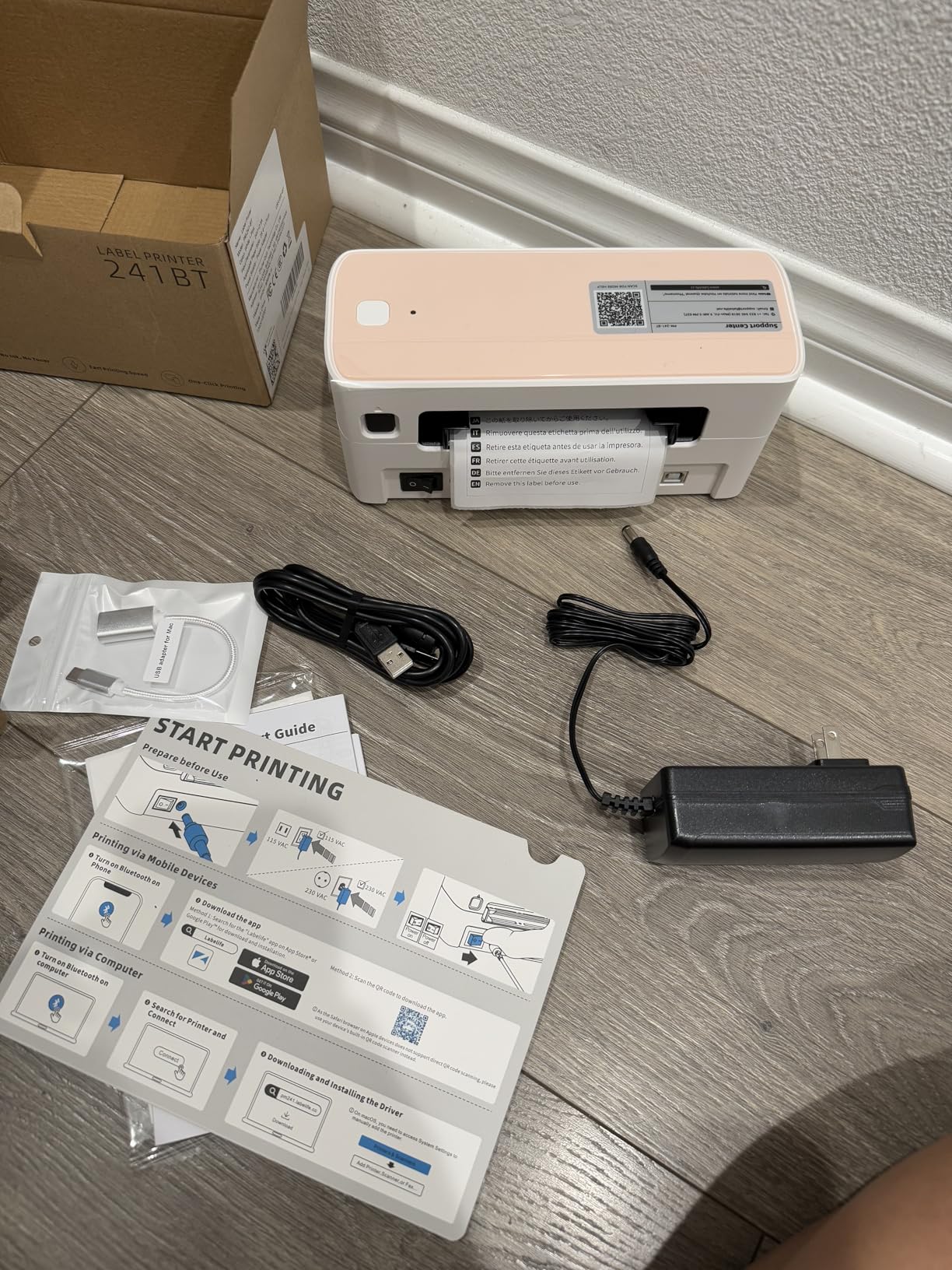 Phomemo 241BT Bluetooth Thermal Label Printer, 4X6 Wireless Shipping Label Printer for Small Business customer photo 1