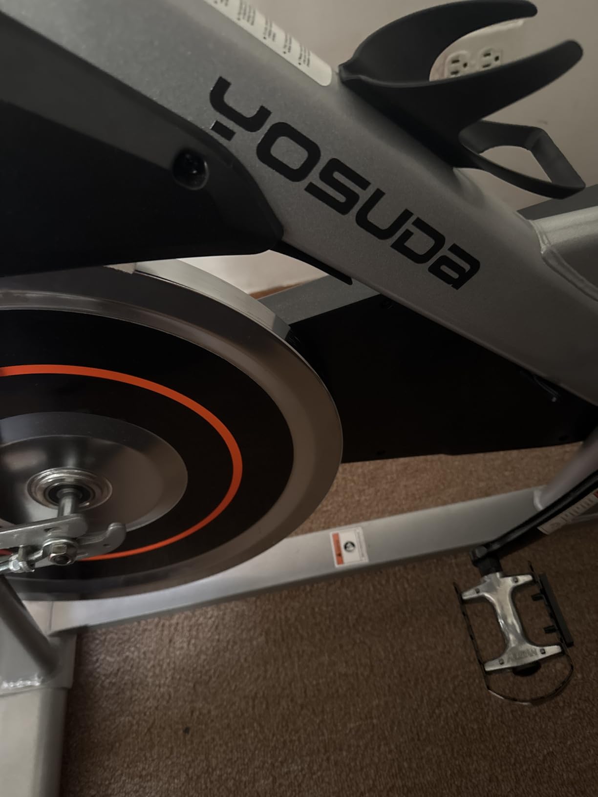 YOSUDA Exercise Bike, Brake Pad Stationary Bike for Home with Exclusive App, Magnetic Indoor Cycling Bike customer photo 1