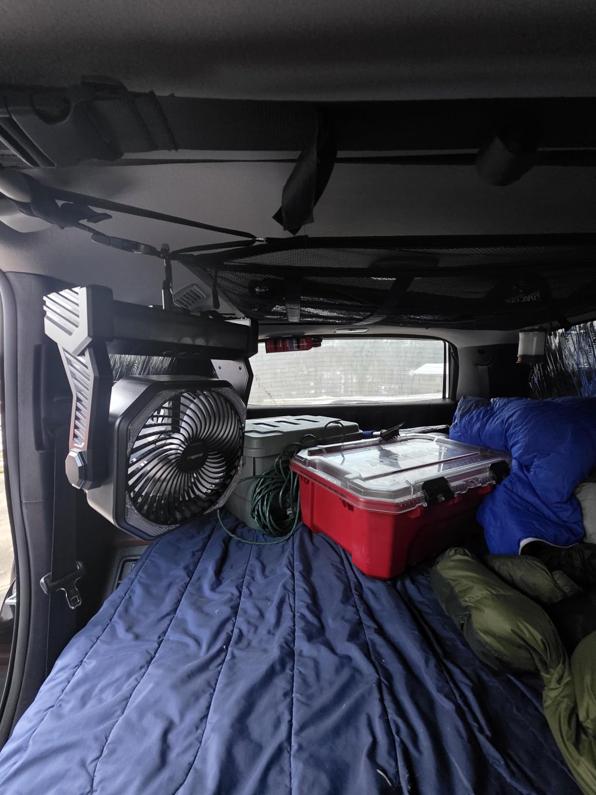 FRIZCOL 3-in-1 Camping Fan - Portable Fans Rechargeable - 24000mAh Battery Powered Fan with Light & Remote for Indoor, Outdoor, Tent, Travel, Fishing, Jobsite, Gifts for Men Dad Him - Green customer photo 1