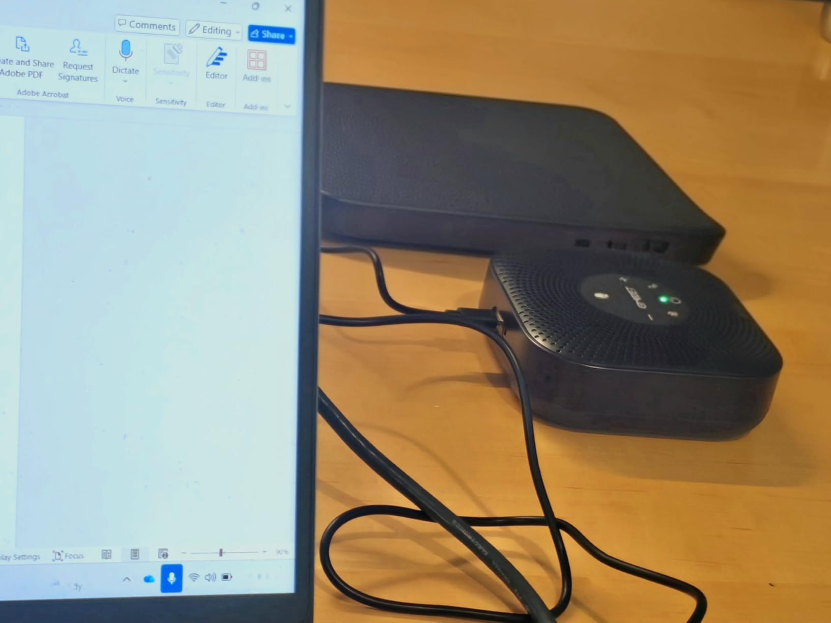 EMEET Conference Speakerphone M0 Plus, 4 AI Mics 360° Voice Pickup, Noise Reduction, USB C Speaker, Bluetooth Conference Speaker for 8 People w/Daisy Chain for 16 Compatible with Leading Software customer photo 1