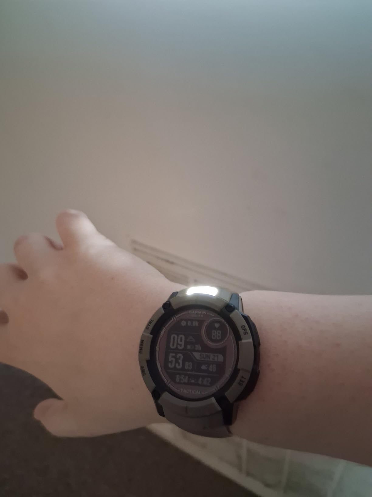 Garmin Instinct 2X Solar - Tactical Edition, Rugged GPS Smartwatch, Built-in Flashlight, Ballistics Calculator, Solar Charging Capability, Black customer photo 2