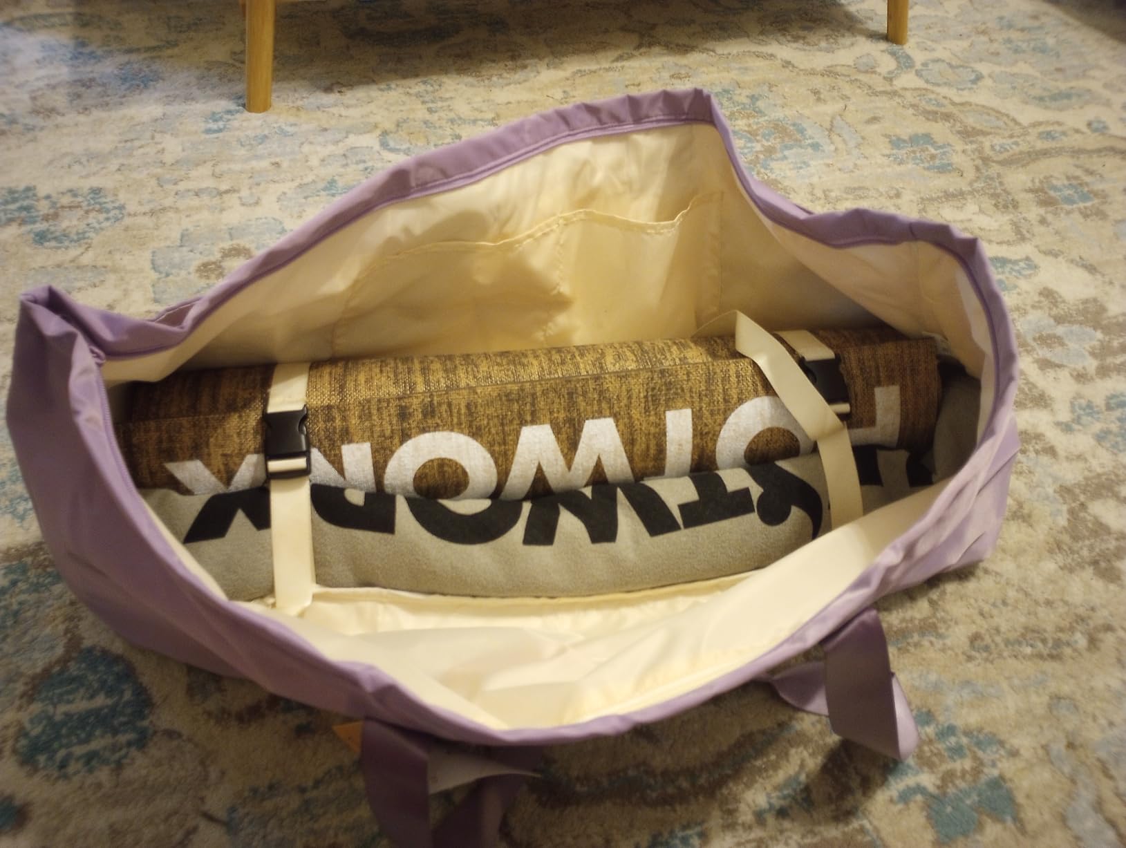 Large Yoga Mat Bag with Shoes Compartment and Wet Pocket Ladies Pilates Gym Tote Bag with Yoga Mat Holder Strap for Women Men Workout Carrier Stuff Accessories customer photo 2