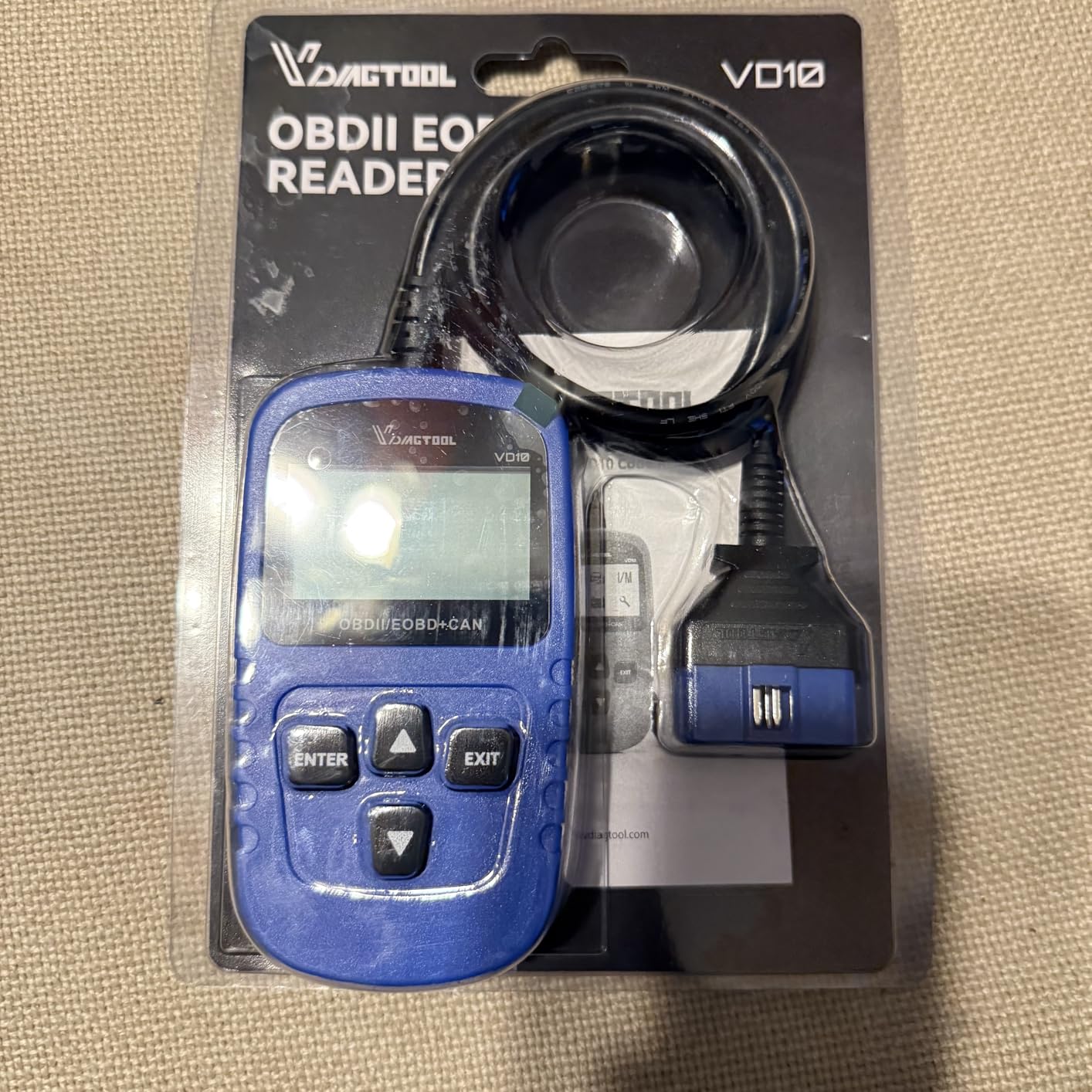 VDIAGTOOL VD10 OBD2 Scanner Code Reader Car Diagnostic Tool Engine Fault Code Reader for Turn Off CEL with Freeze Frame/I/M Readiness for All OBDII Protocol Cars customer photo 2