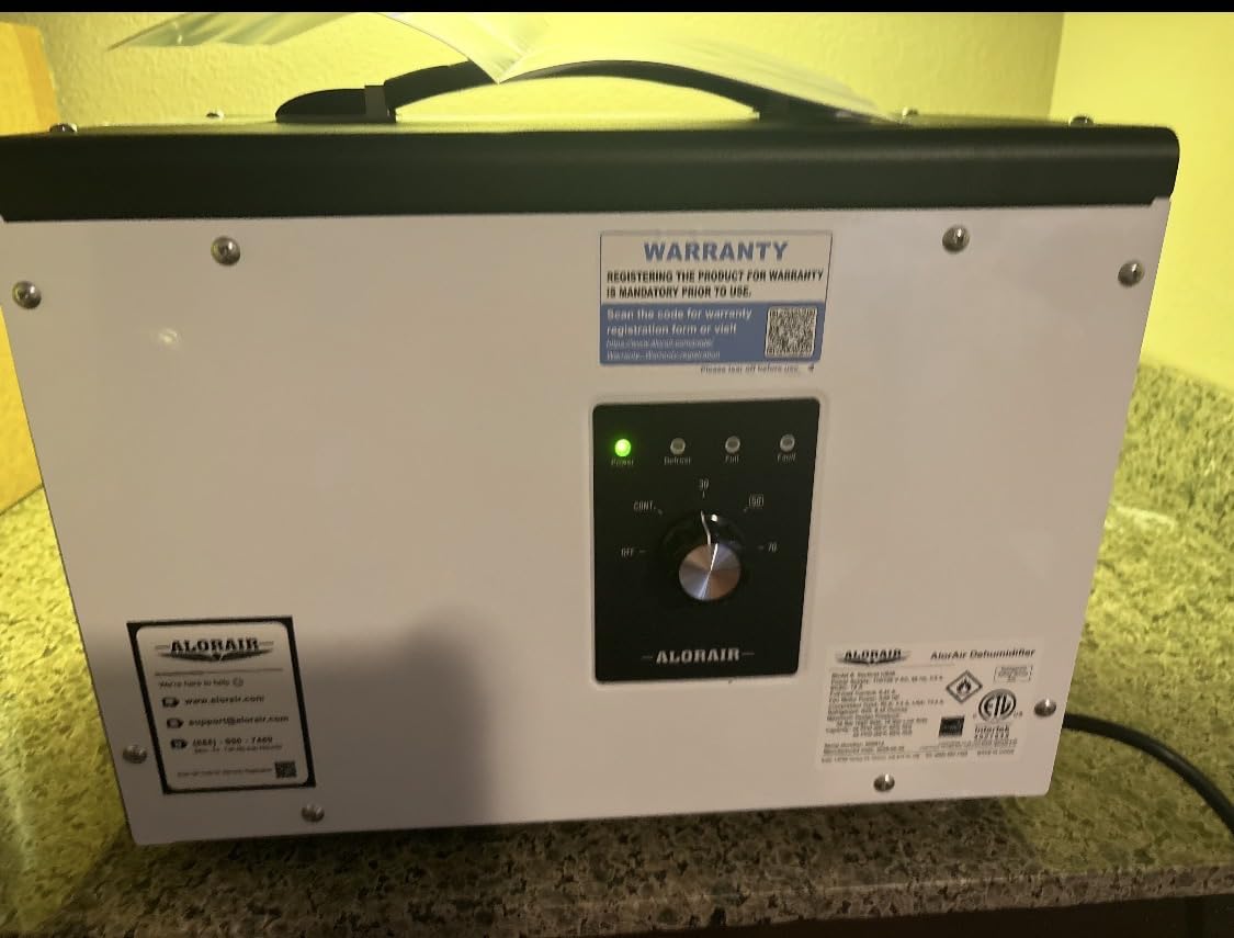 ALORAIR 70 PPD Crawl Space Dehumidifier, Crawlspace Dehumidifiers Commercial Dehu for Home and Basements, Compact, Portable, Auto Defrost, Memory Starting, cETL, 5 Years Warranty customer photo 1