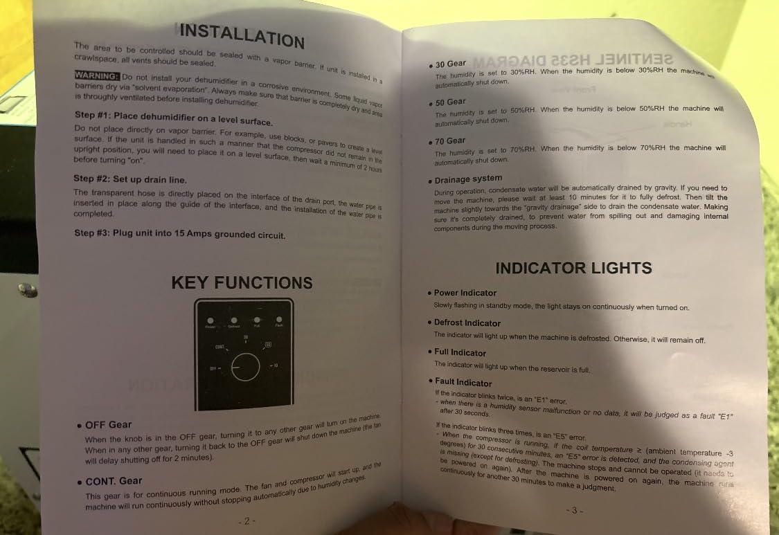 ALORAIR 70 PPD Crawl Space Dehumidifier, Crawlspace Dehumidifiers Commercial Dehu for Home and Basements, Compact, Portable, Auto Defrost, Memory Starting, cETL, 5 Years Warranty customer photo 2