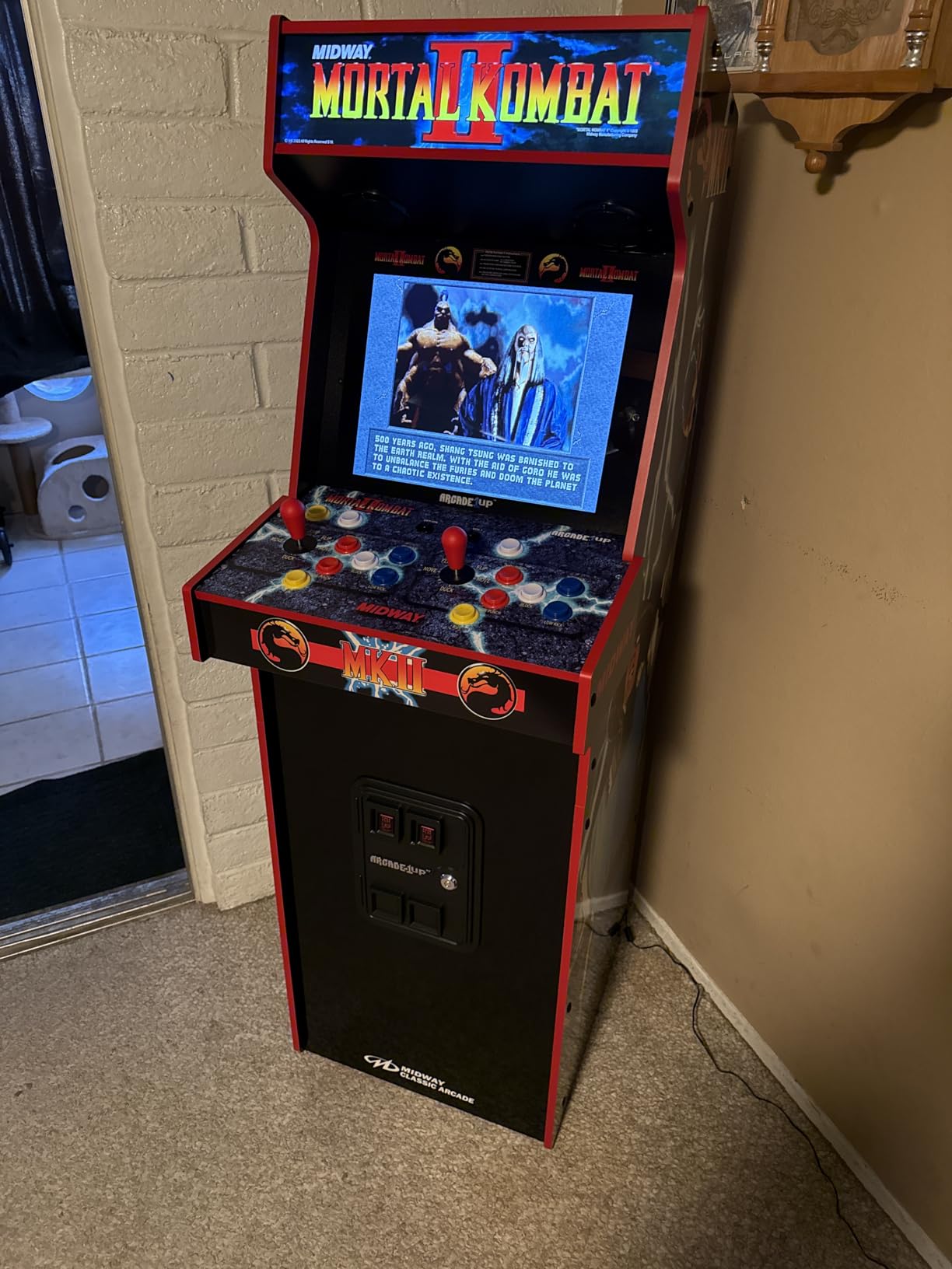 Arcade1Up Mortal Kombat II Deluxe Arcade Machine for Home - 5 Feet Tall - 14 Classic Games customer photo 1