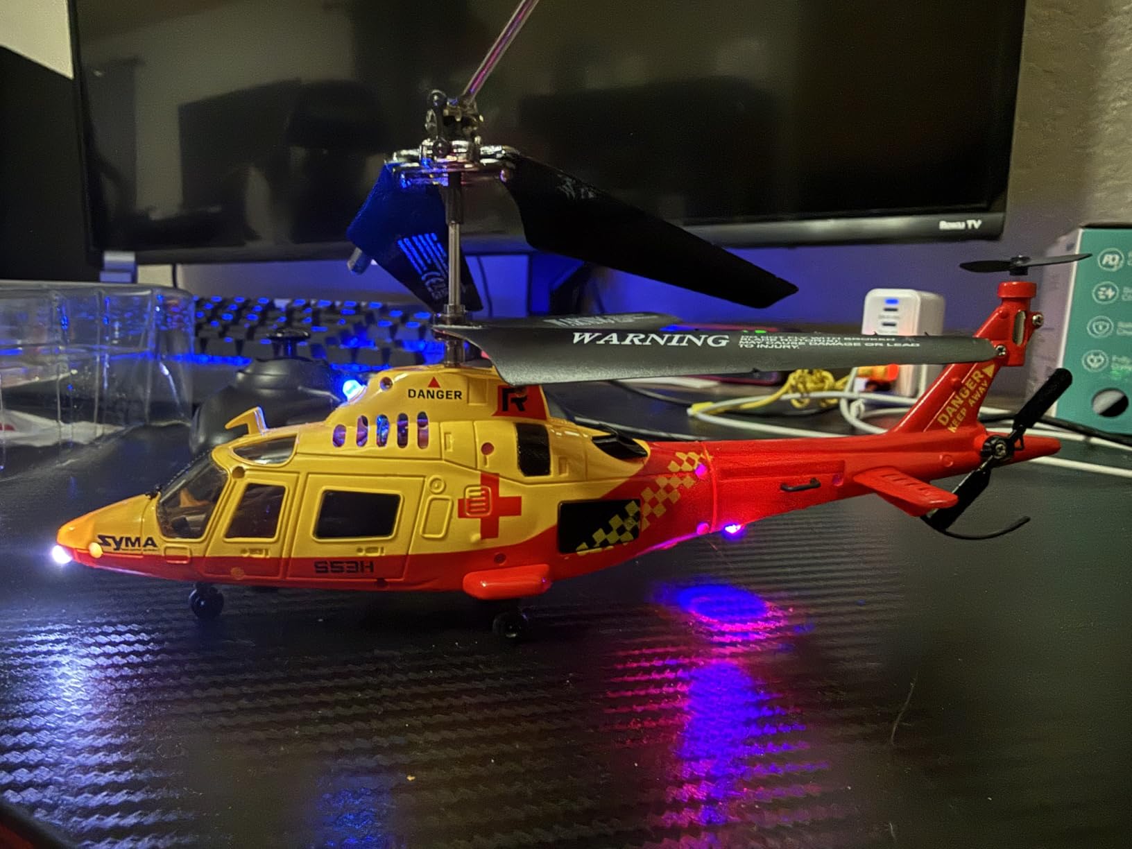 SYMA Remote Control Helicopter, S52H Military Transport RC Helicopter with Altitude Hold, One Key take Off/Landing, LED Light, Low Battery Reminder, Army Toys for Kids and Military Fans customer photo 2