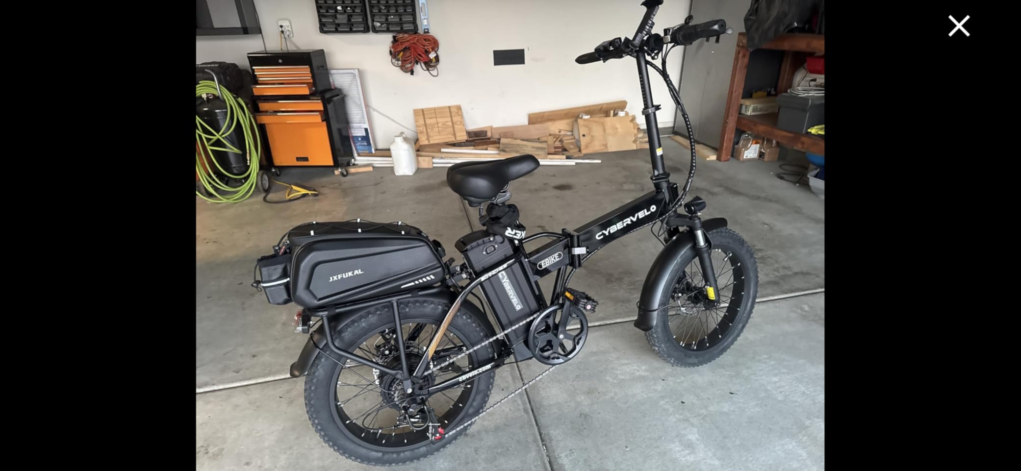 JXFUKAL Bike Bags for Bicycle Rear rack - 9.5L/17L/40L Hard Shell Waterproof Bike Ebike Trunk Pannier Saddle Seat Bag Carrier with Reflector, Rain Cover & Shoulder Strap for Commuter Travel Outdoor customer photo 1