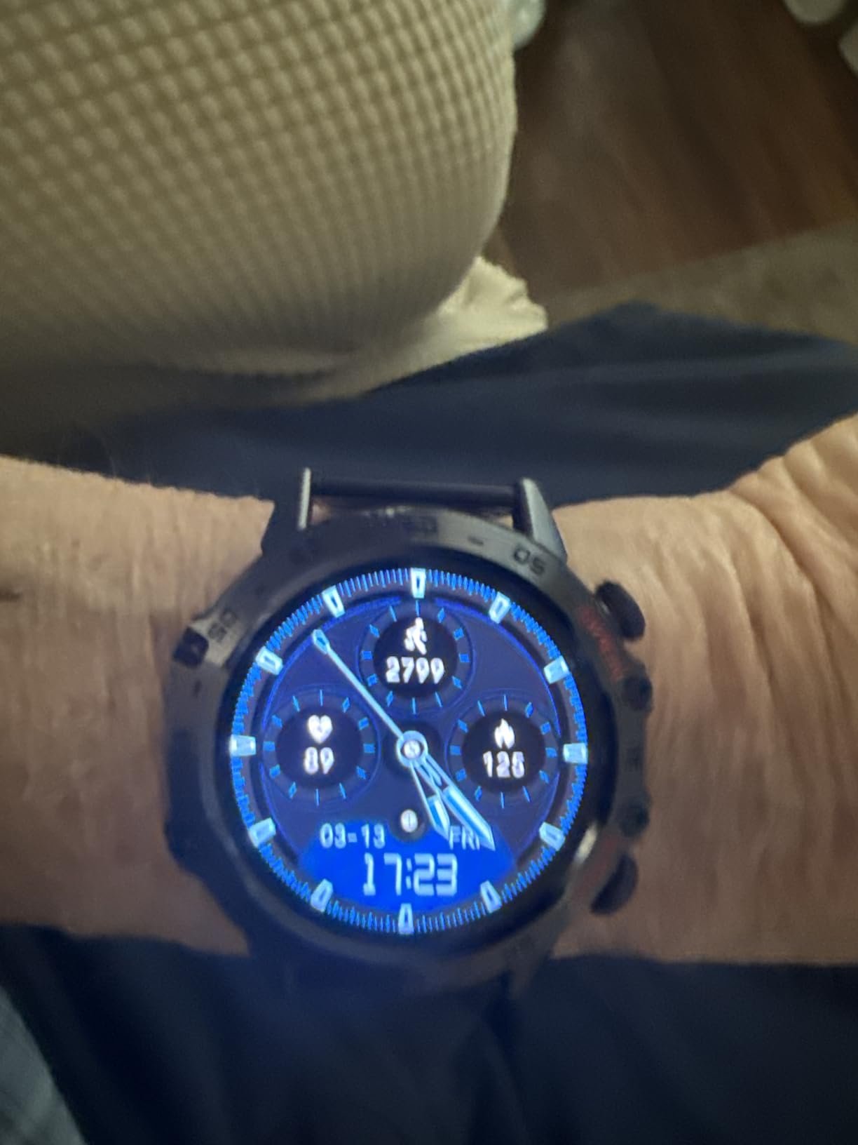 SUNKTA Military Smart Watch for Men, 100 Sports Modes, 5ATM Waterproof Fitness Watch with Heart Rate/SpO2/Blood Pressure for Android and iOS, 1.39'' HD DIY Screen Smartwatch Black customer photo 2