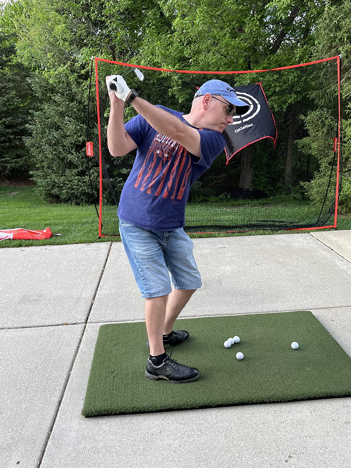 GoSports Golf Practice Hitting Net - Choose Between Huge 10 x 7 ft or 7 x 7 ft Nets - Personal Driving Range for Indoor or Outdoor Use - Designed by Golfers for Golfers customer photo 1