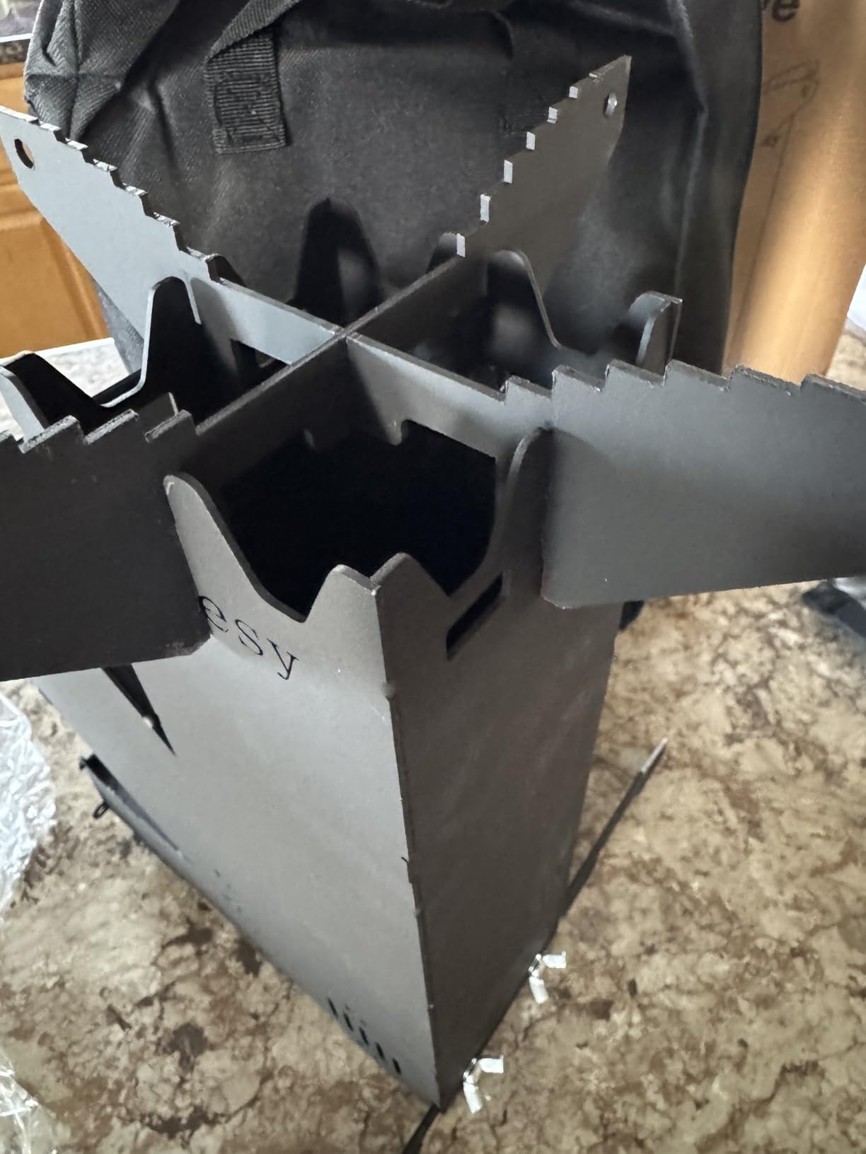 Rocket Stove for Cooking Portable Wood Burning Wood Fire Camping Backyard Cooking Outdoor Events BBQ Comes with Storage Bag customer photo 1